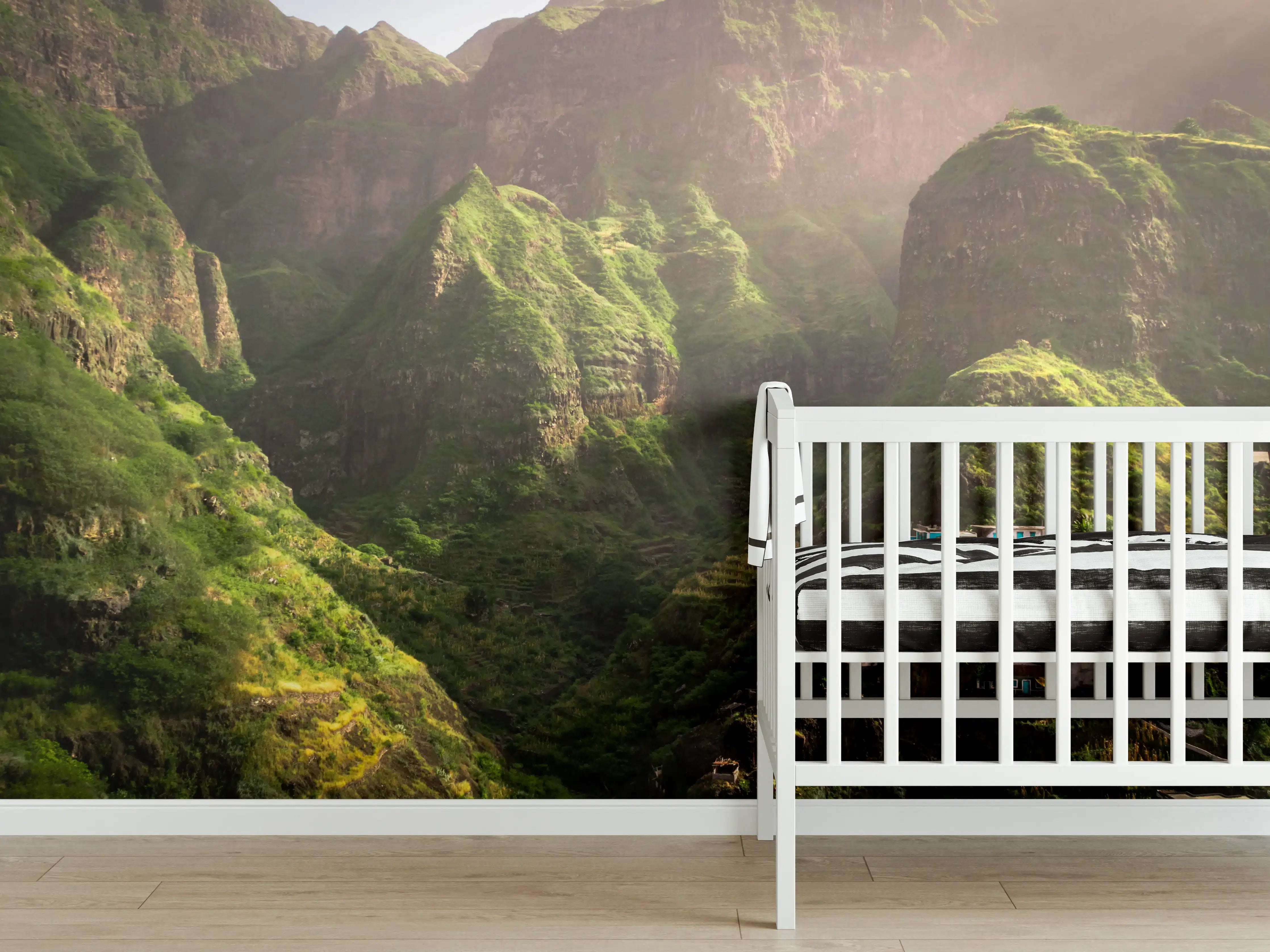 Babyzimmer Wandgestaltung - Luftaufnahme von Fontainhas - Kabo Verde