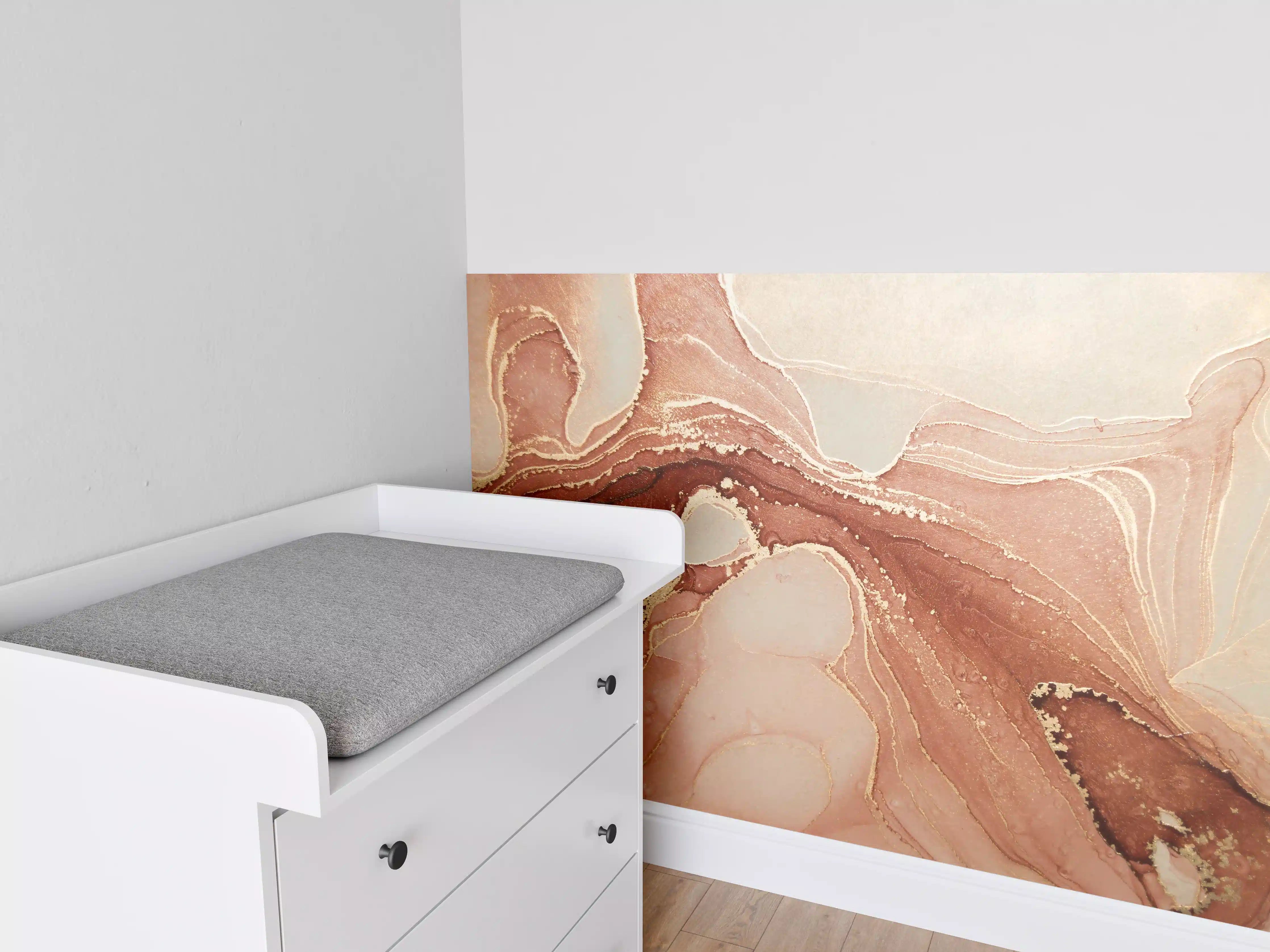 Babyzimmer Wandgestaltung - Luxuriöse Darstellung durch flüssige Kunst