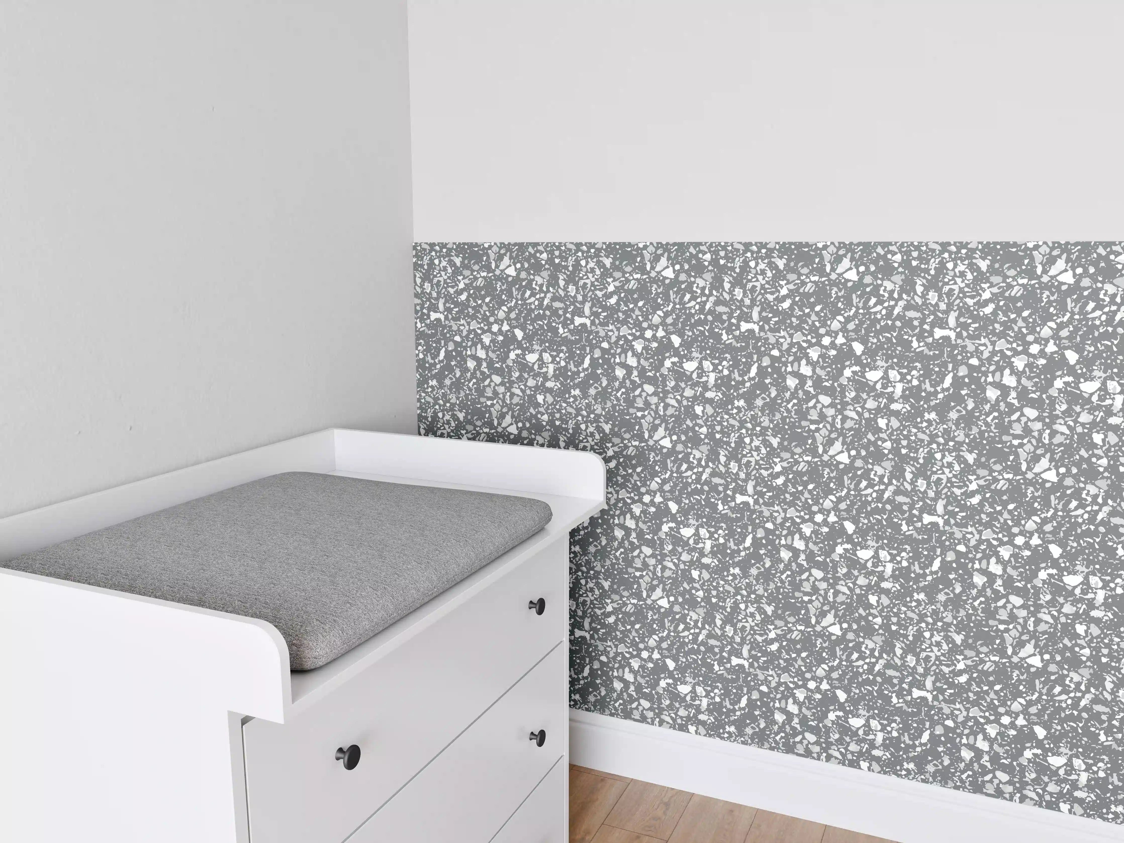 Babyzimmer Wandgestaltung - Luxus-Grau-Terrasse-Design