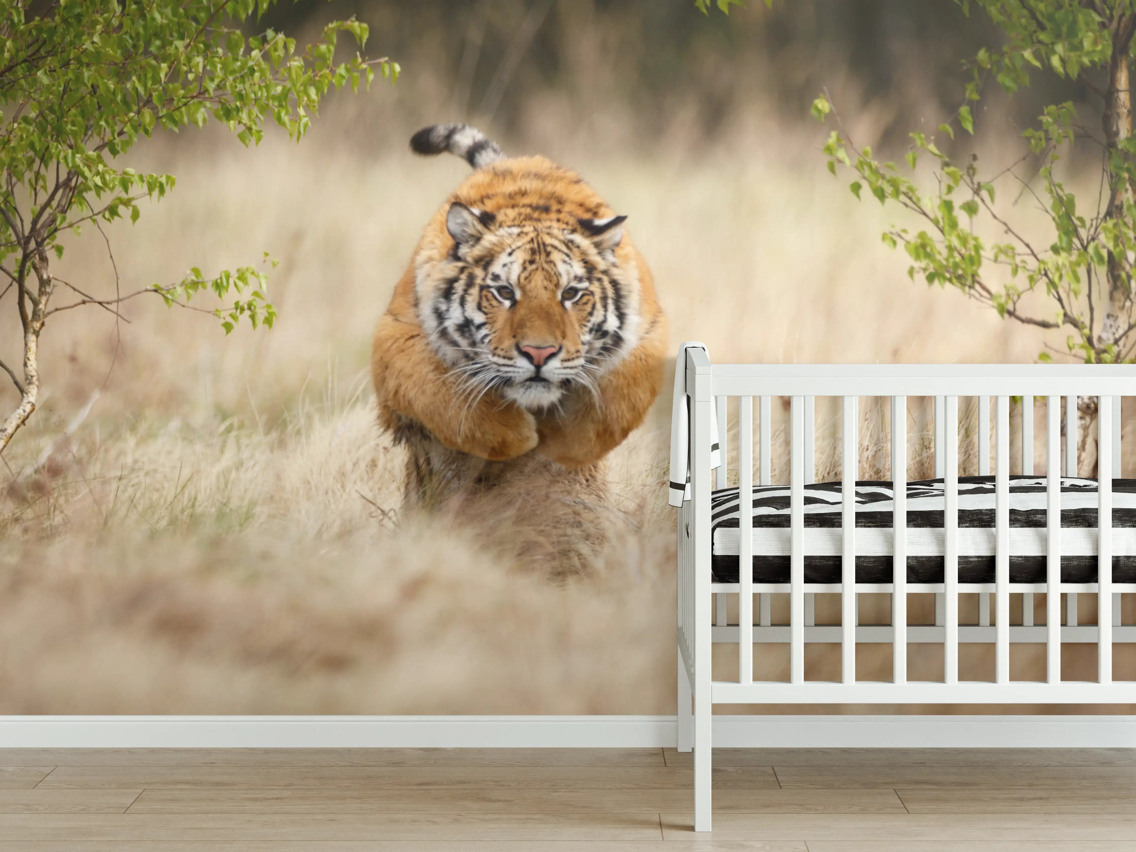 Babyzimmer Wandgestaltung - Mächtiger Sibirischer Tiger