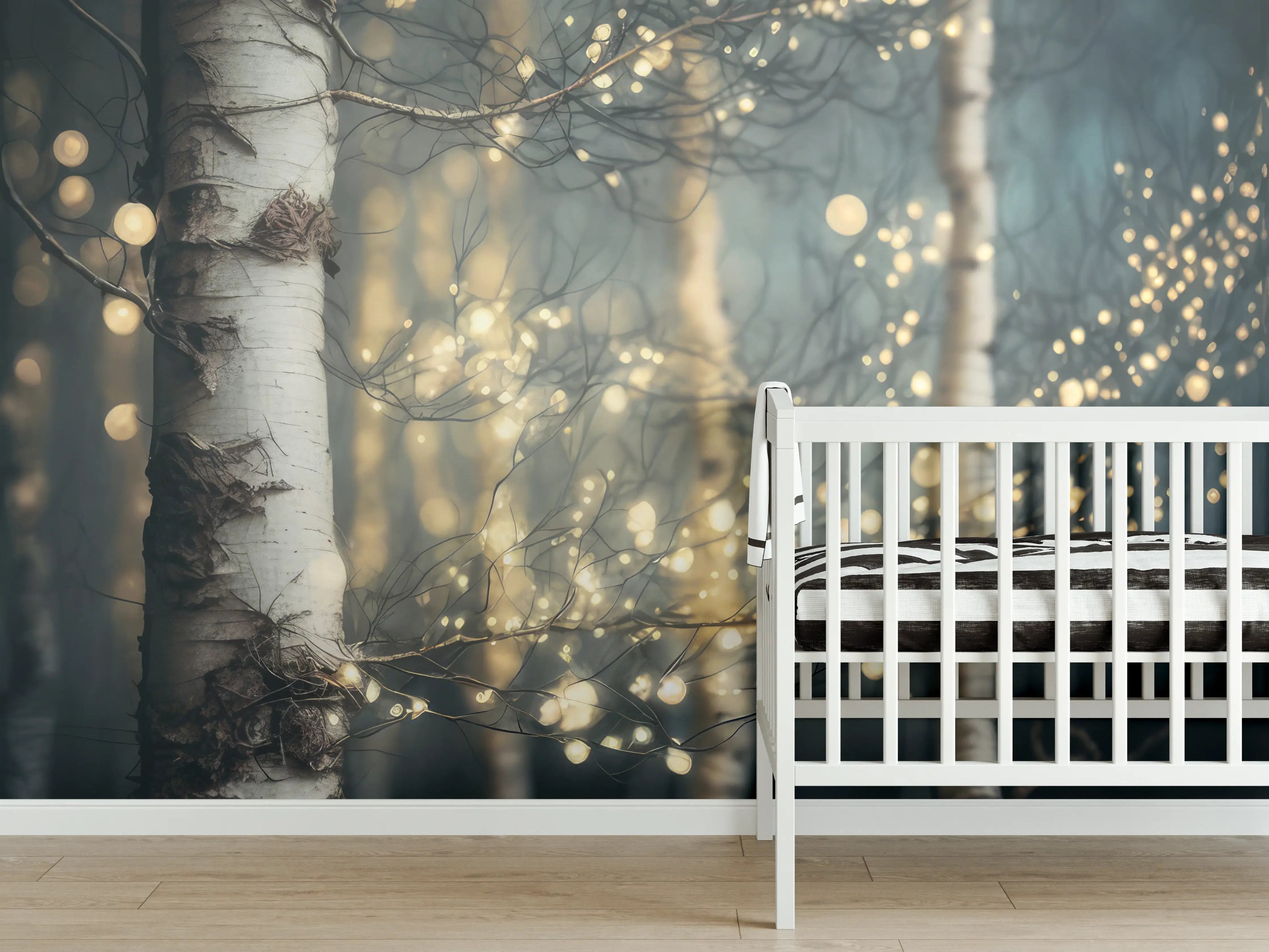 Babyzimmer Wandgestaltung - Magischer Wald