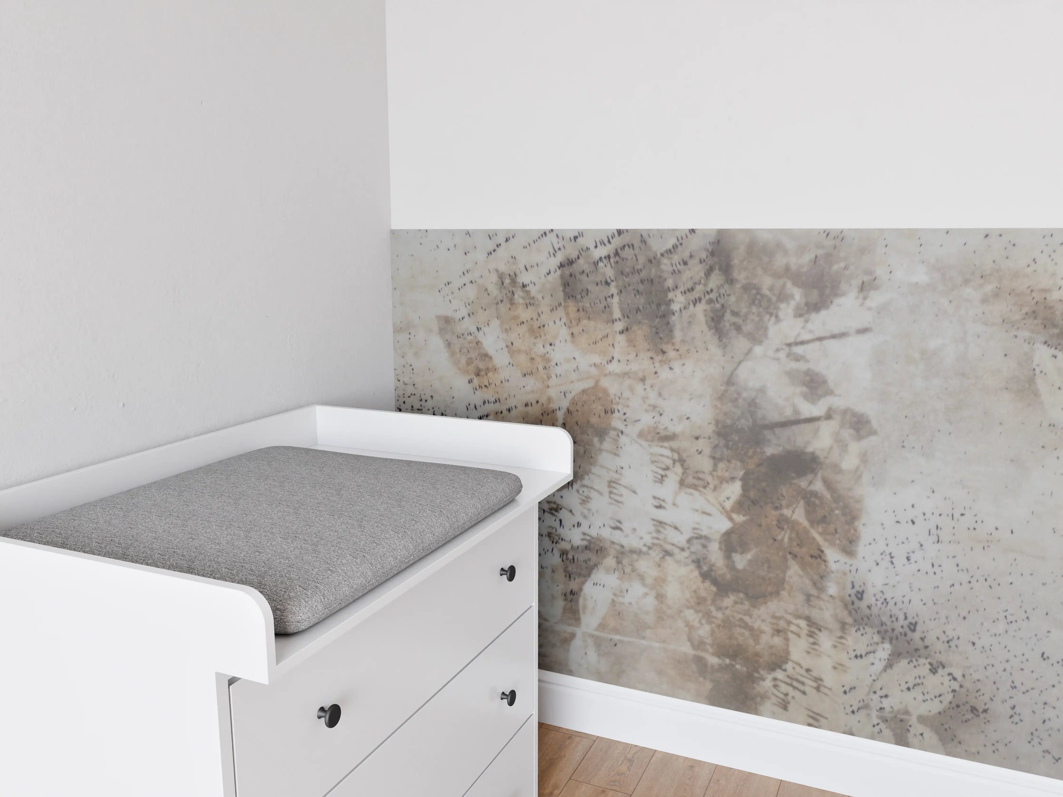 Babyzimmer Wandgestaltung - Moderne Betonwand mit rauer Textur