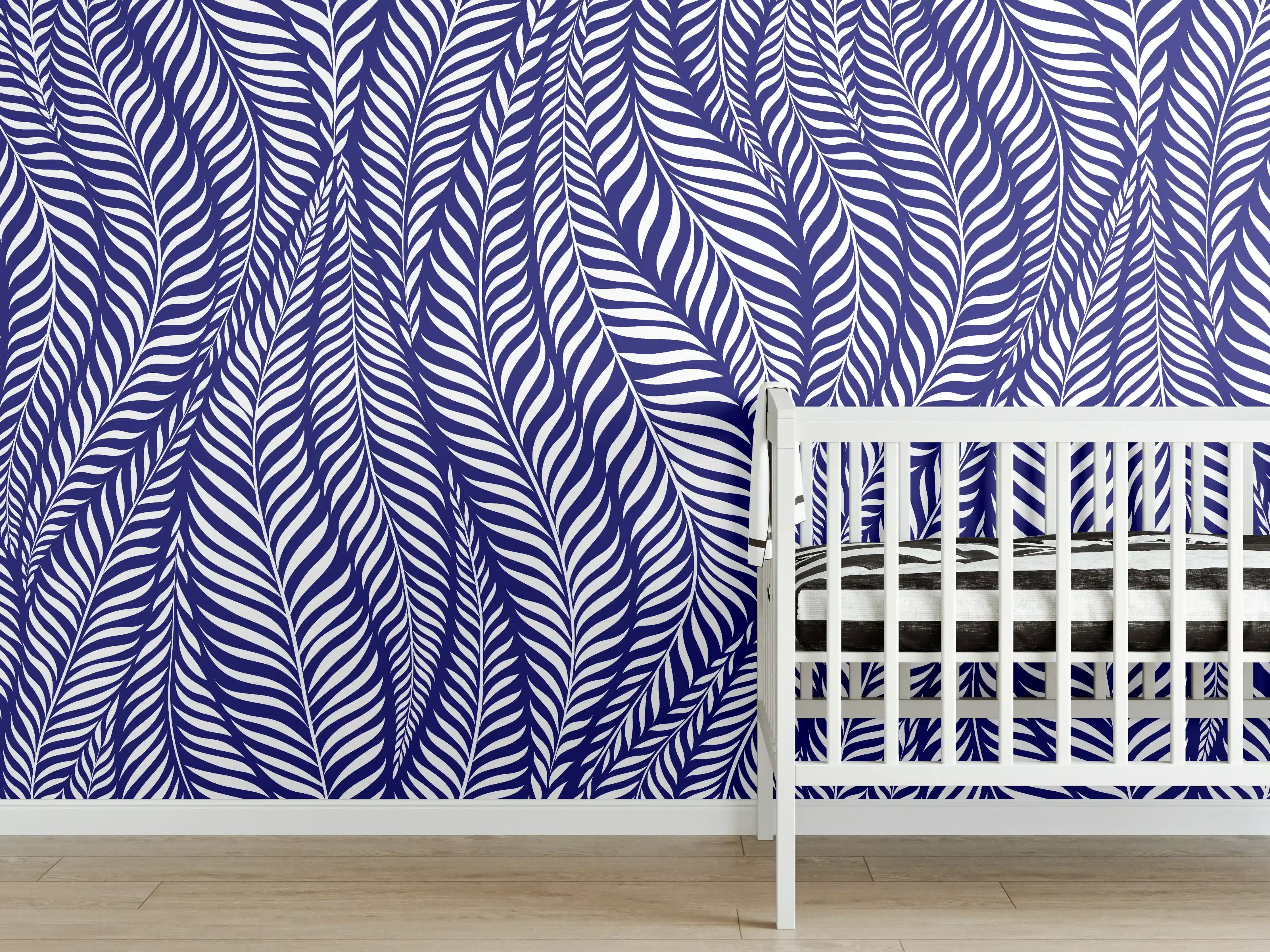 Babyzimmer Wandgestaltung - Moderne Blaue Deko
