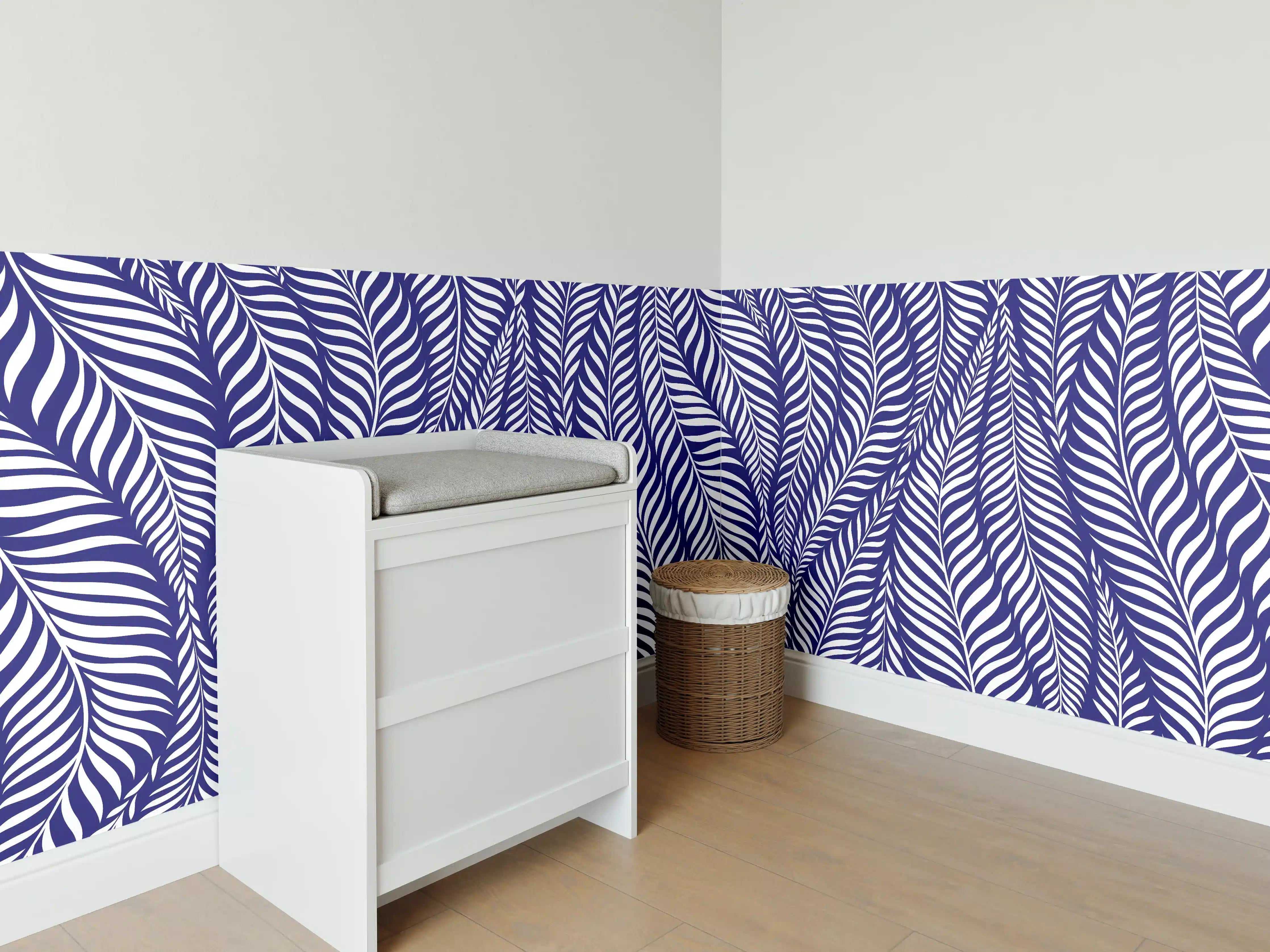 Babyzimmer Wandgestaltung - Moderne Blaue Deko