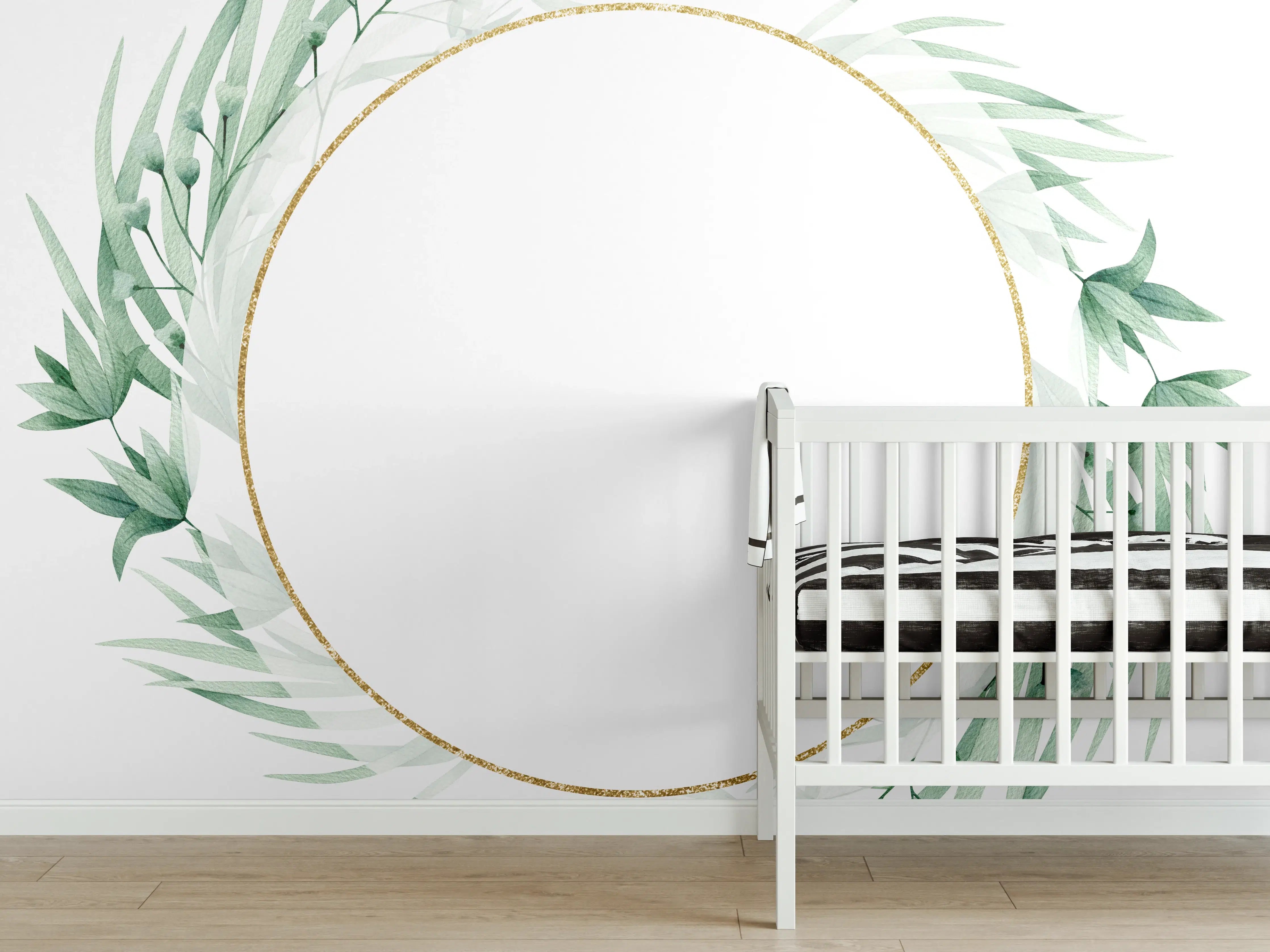 Babyzimmer Wandgestaltung - Moderne Darstellung - Aquarell