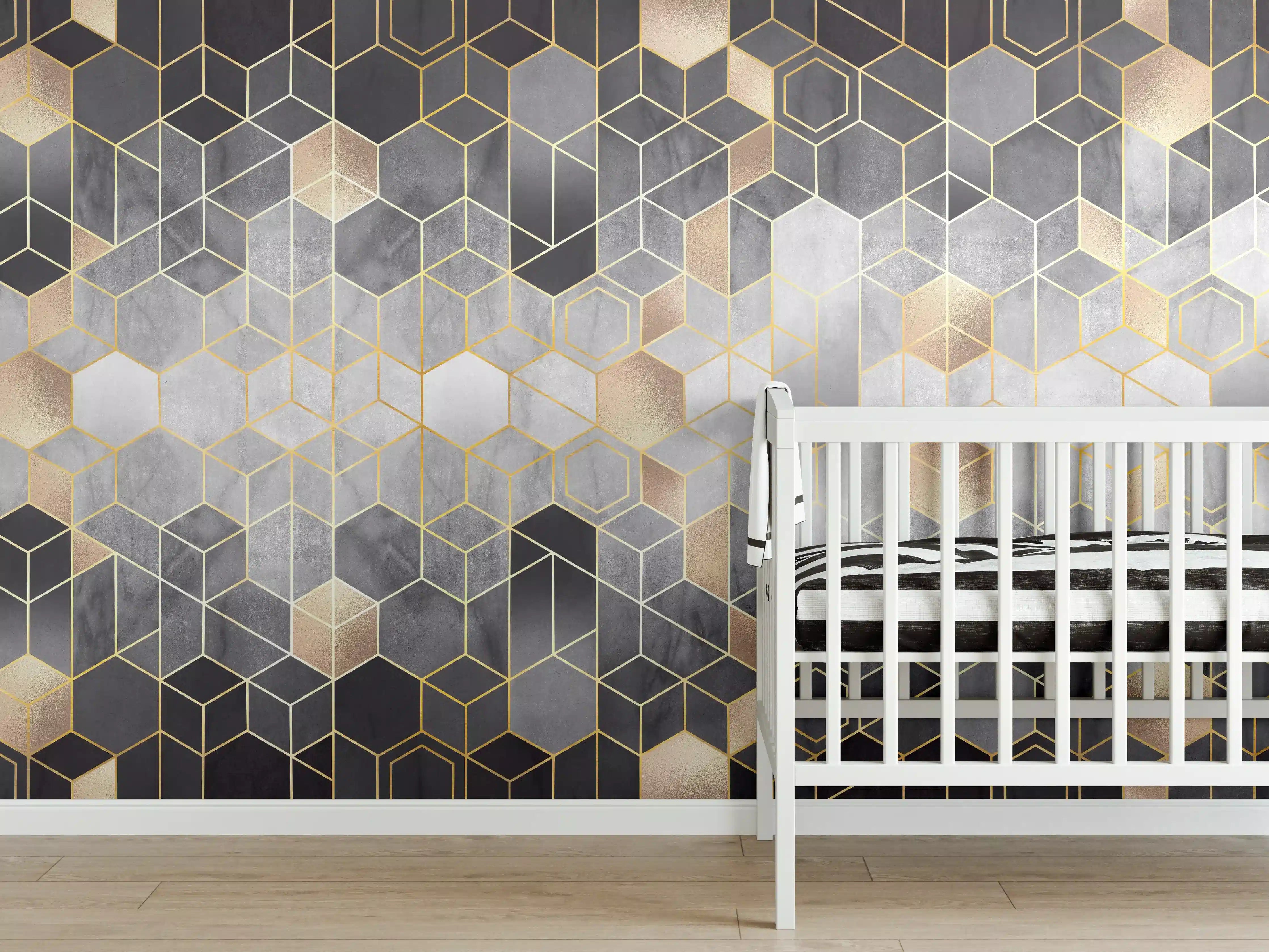 Babyzimmer Wandgestaltung - Moderne Darstellung - Luxus