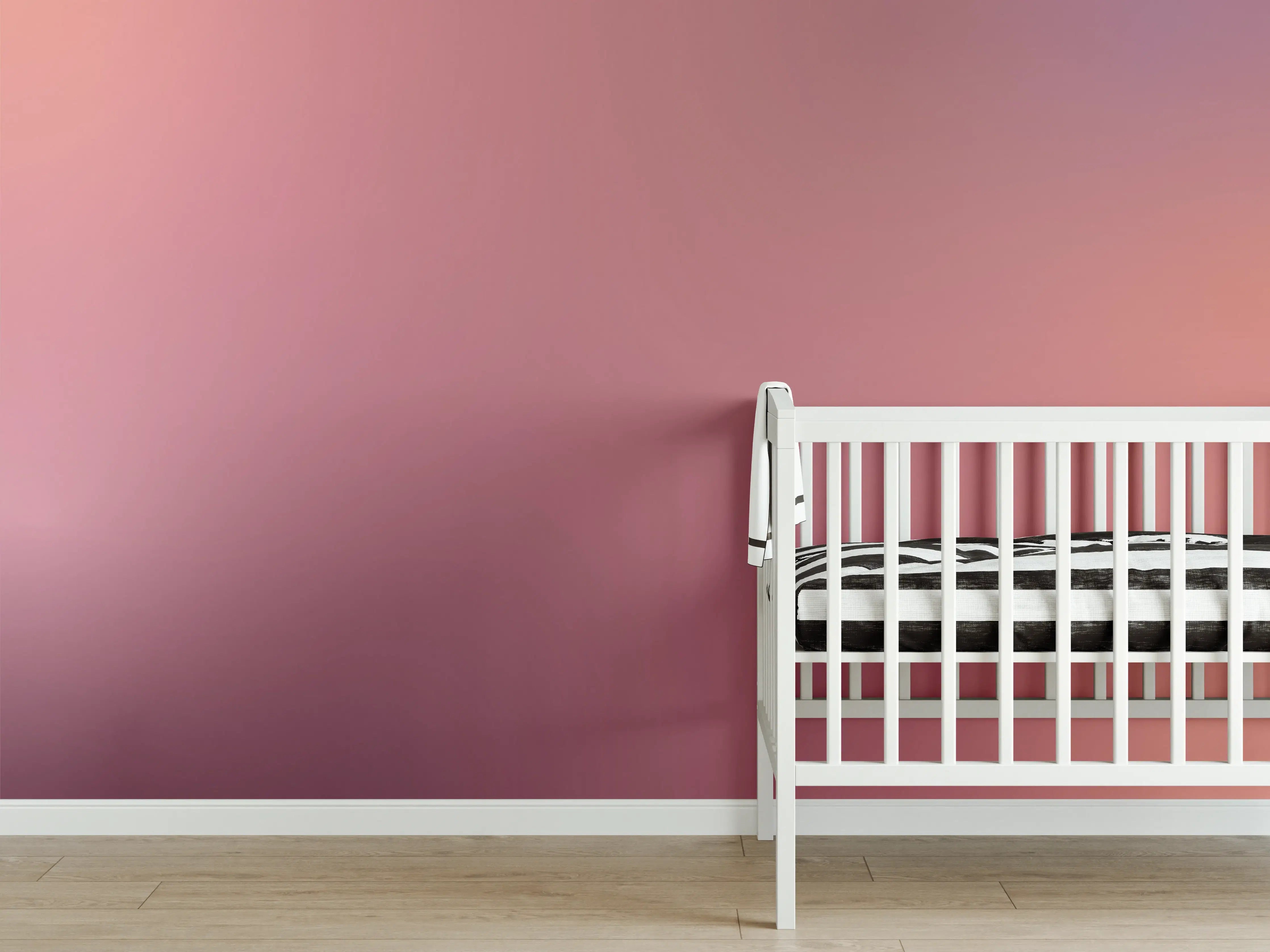 Babyzimmer Wandgestaltung - Moderne Farbe mit sanfter Textur