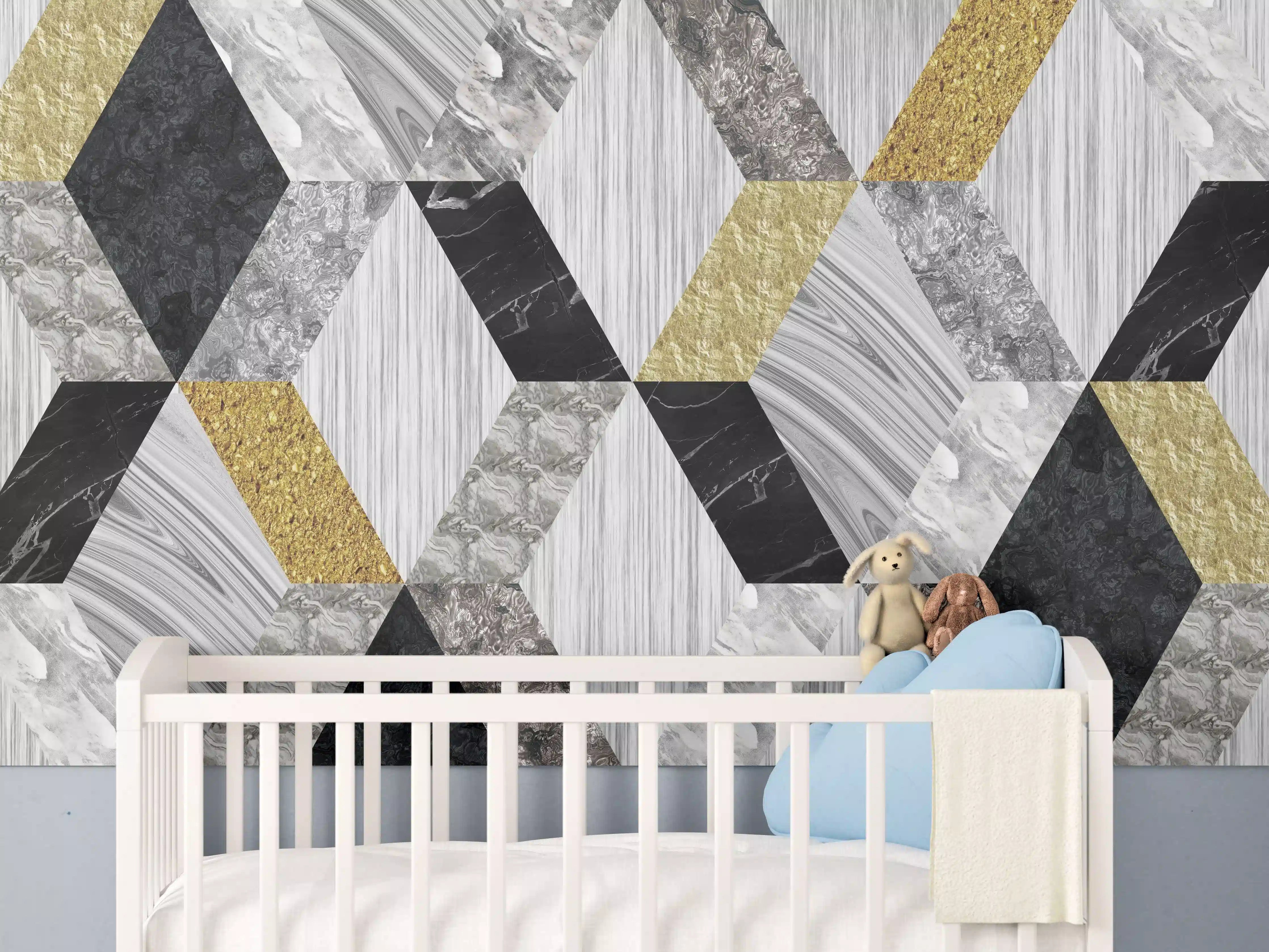Babyzimmer Wandgestaltung - Moderne Keramik Textur