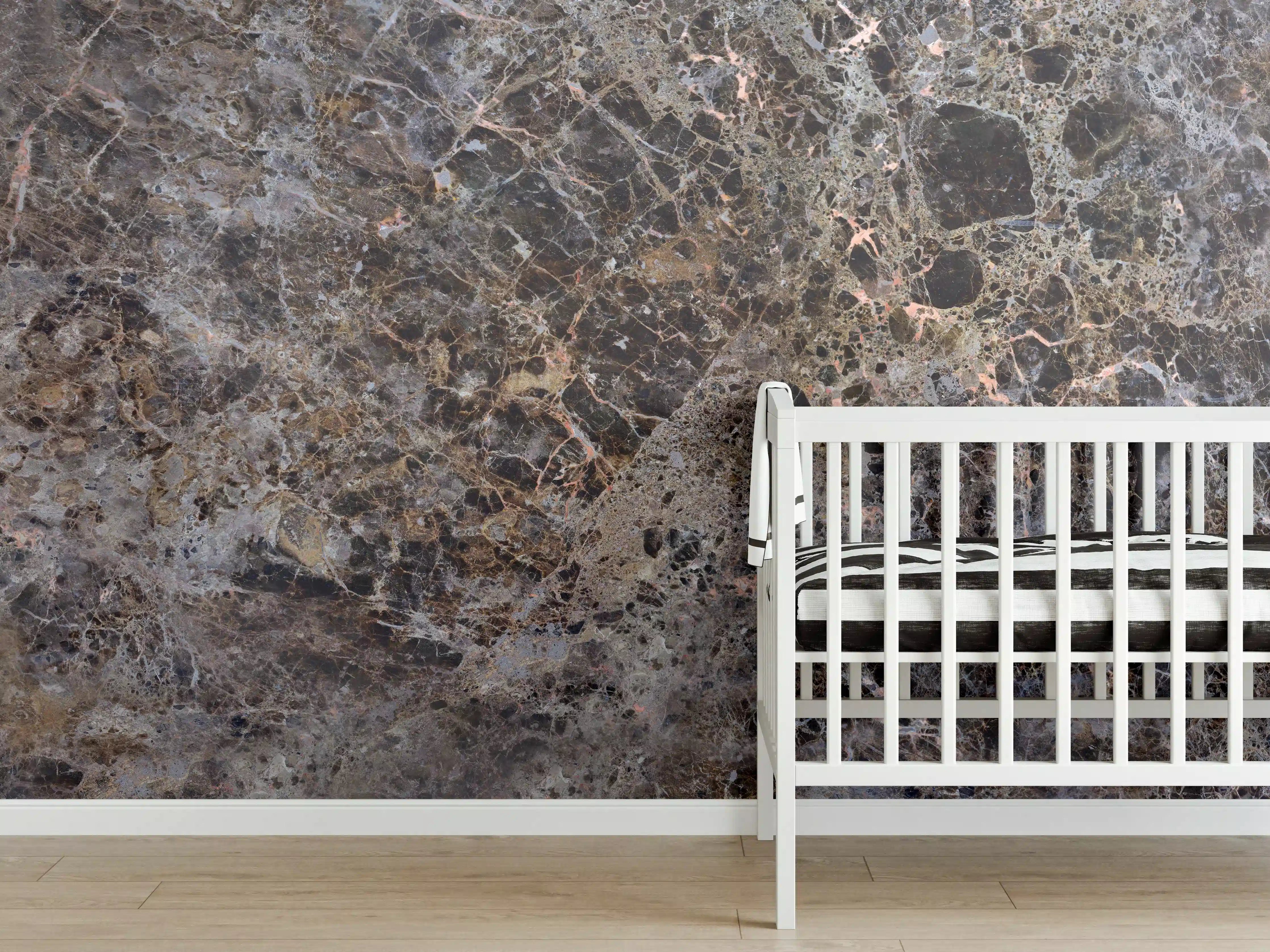 Babyzimmer Wandgestaltung - Moderne Marmor Granit Textur