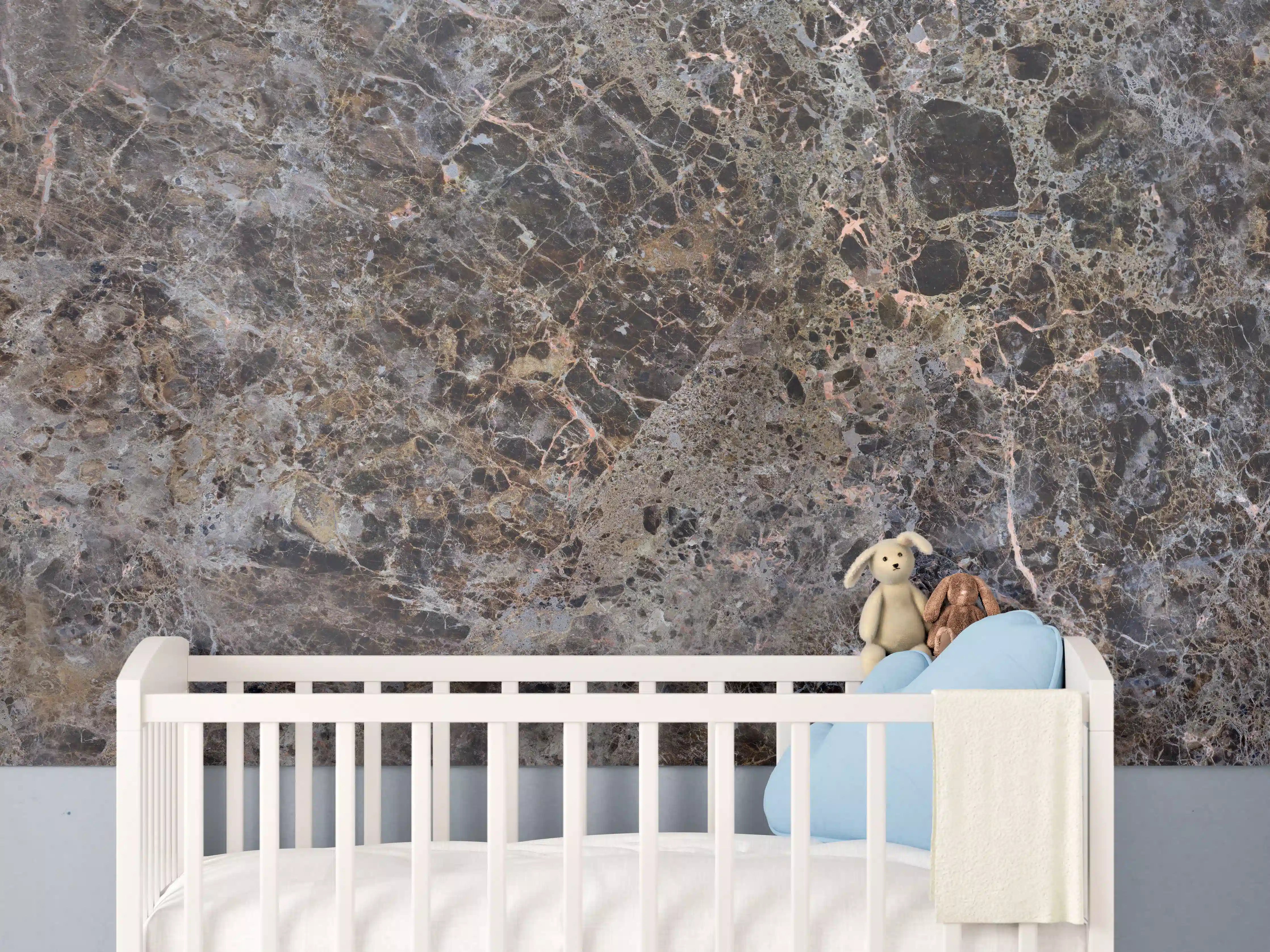 Babyzimmer Wandgestaltung - Moderne Marmor Granit Textur