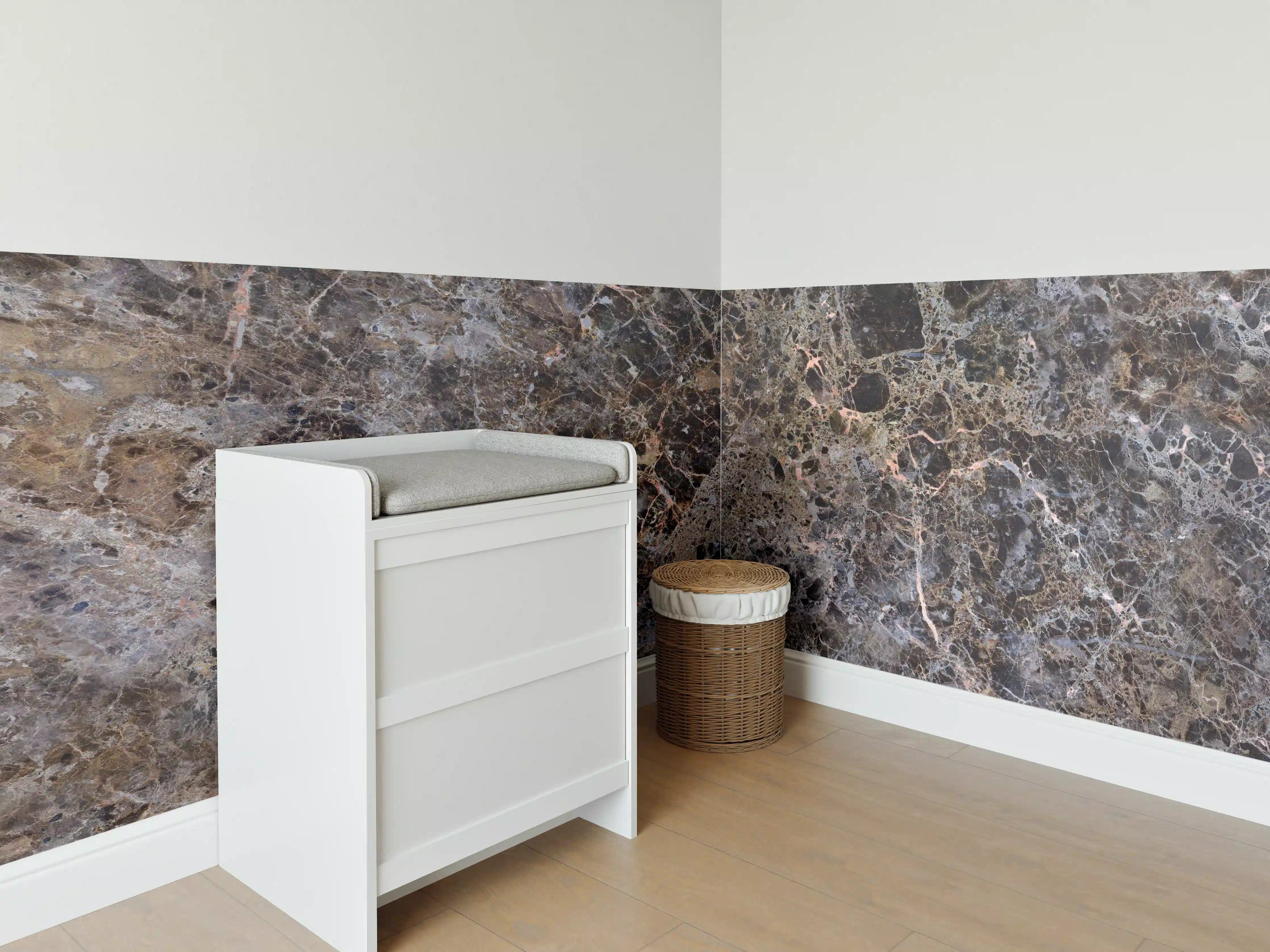 Babyzimmer Wandgestaltung - Moderne Marmor Granit Textur