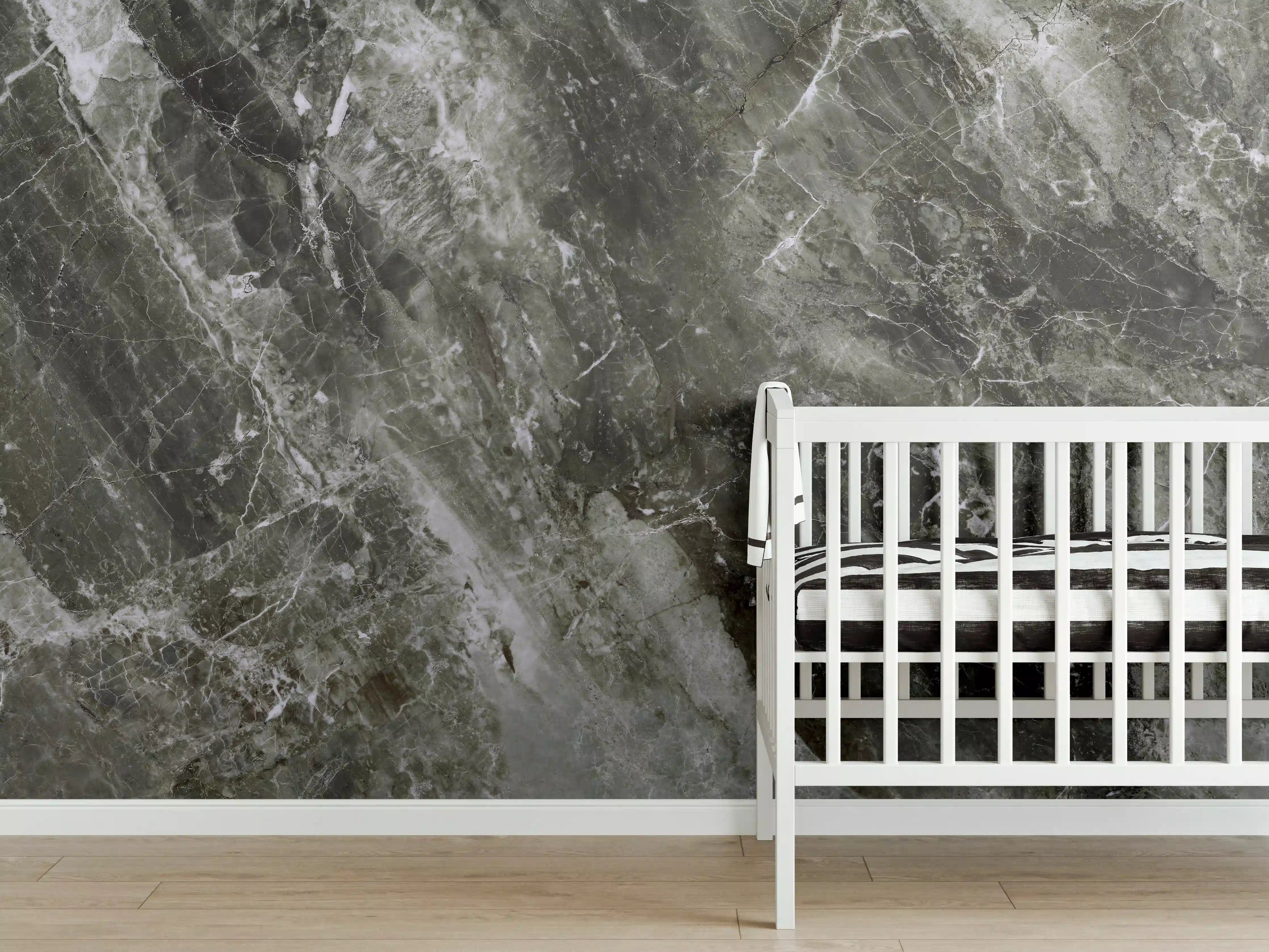 Babyzimmer Wandgestaltung - Moderne Marmor Textur