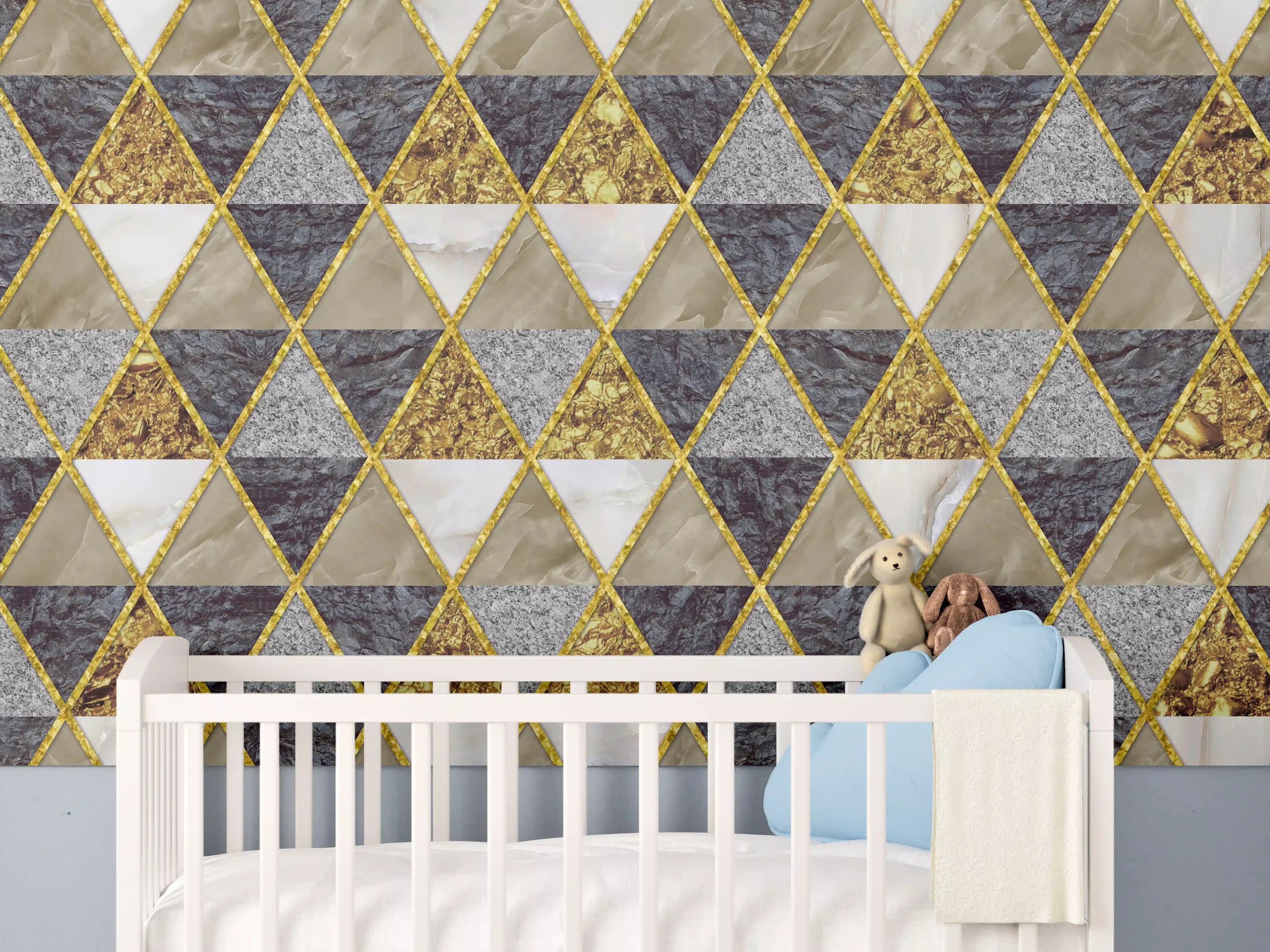 Babyzimmer Wandgestaltung - Moderne Wanddekoration - Mosaik