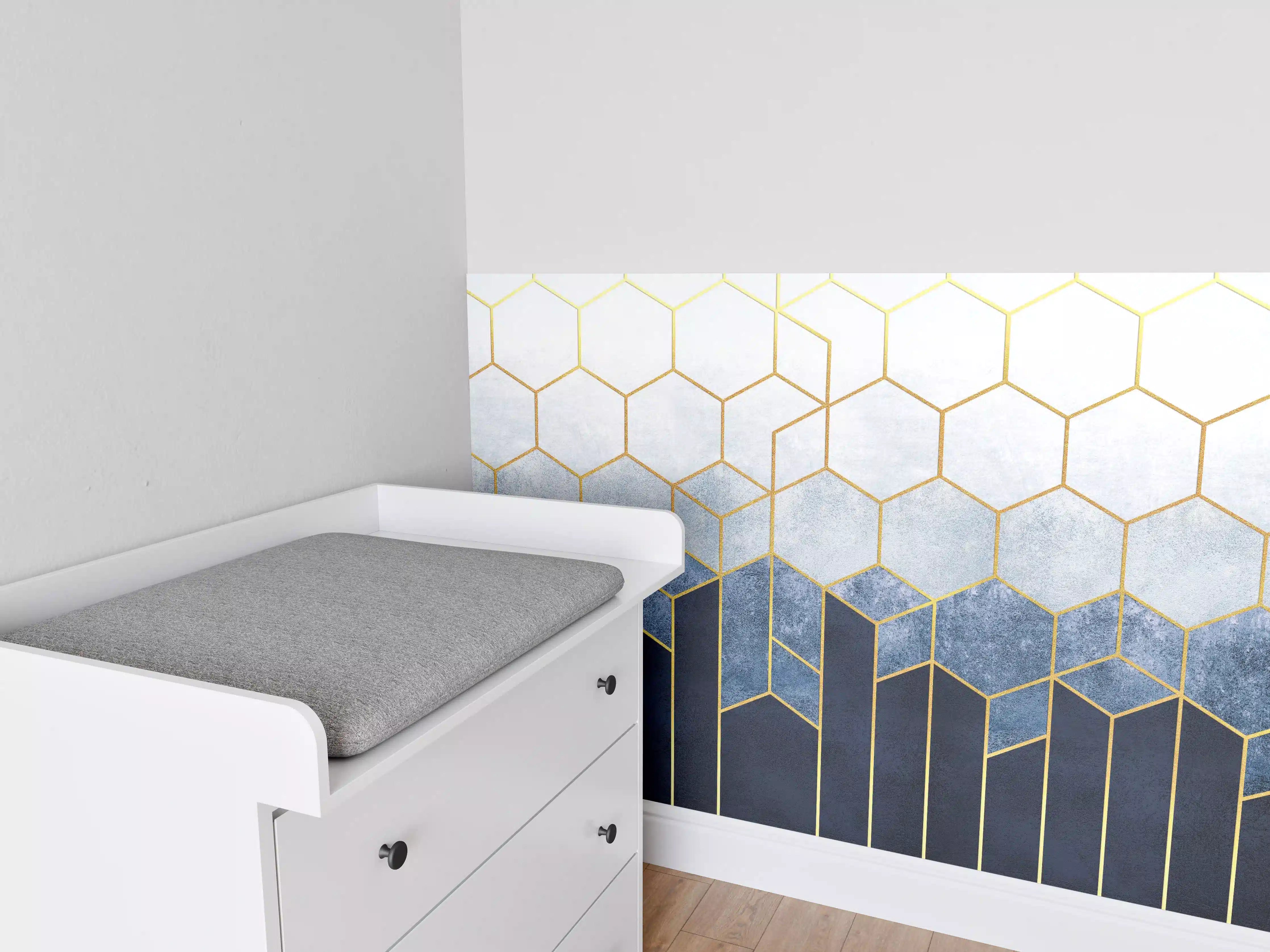 Babyzimmer Wandgestaltung - Moderne Wandstruktur