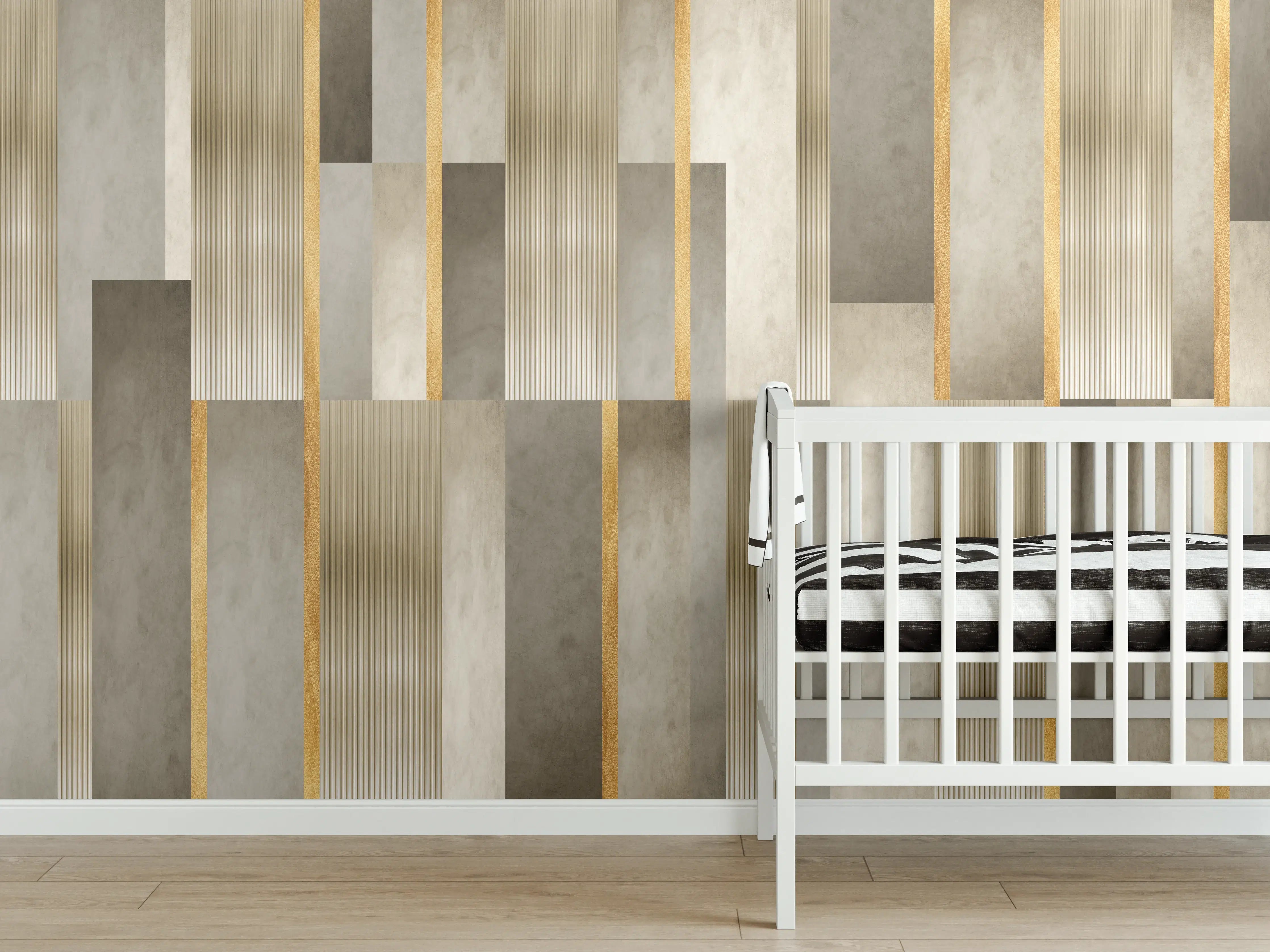 Babyzimmer Wandgestaltung - Modernes Wandmuster - Orient