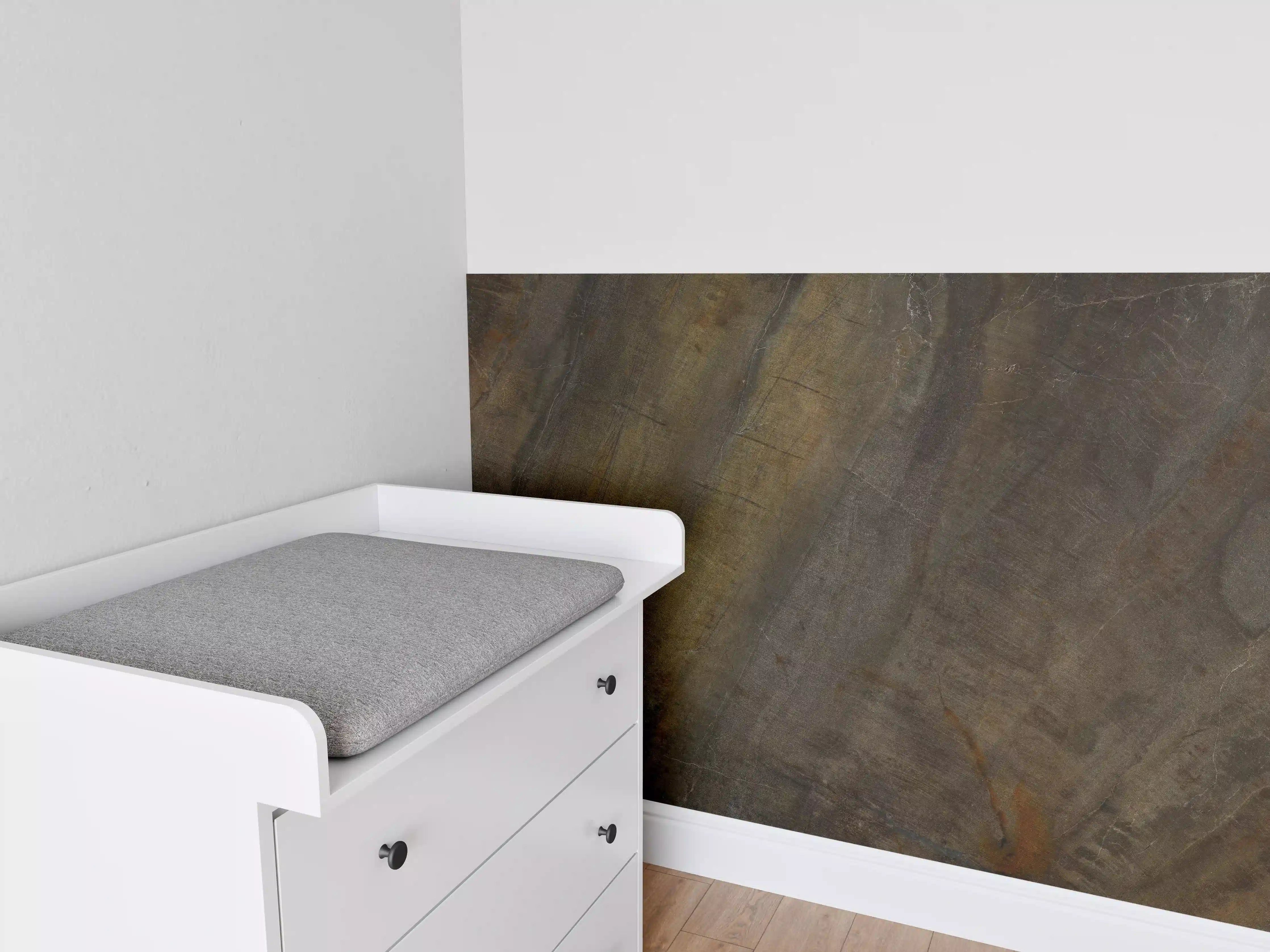 Babyzimmer Wandgestaltung - Multicolor raue Marmortextur