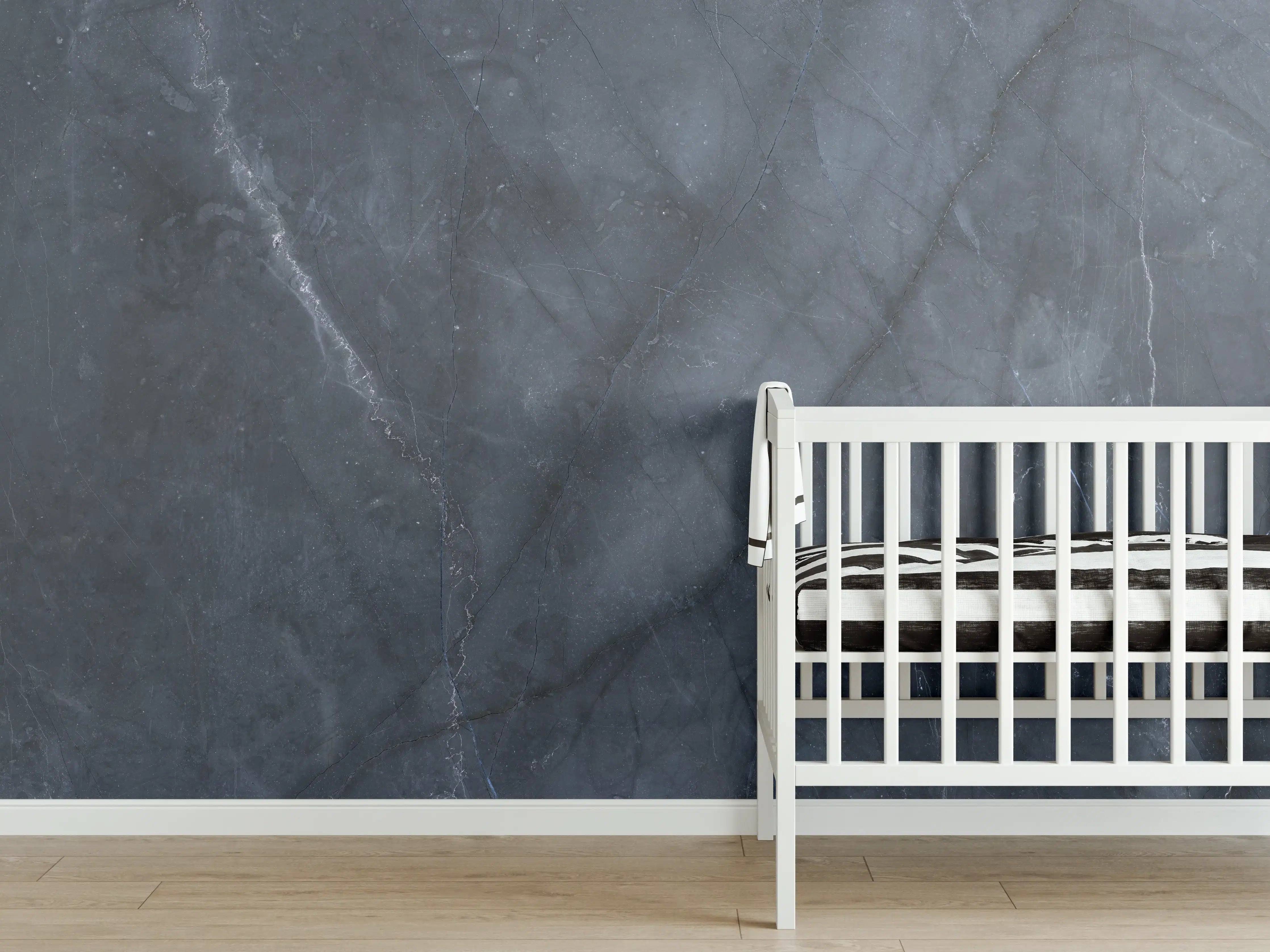 Babyzimmer Wandgestaltung - Nahaufnahme italienische Marmorplatte