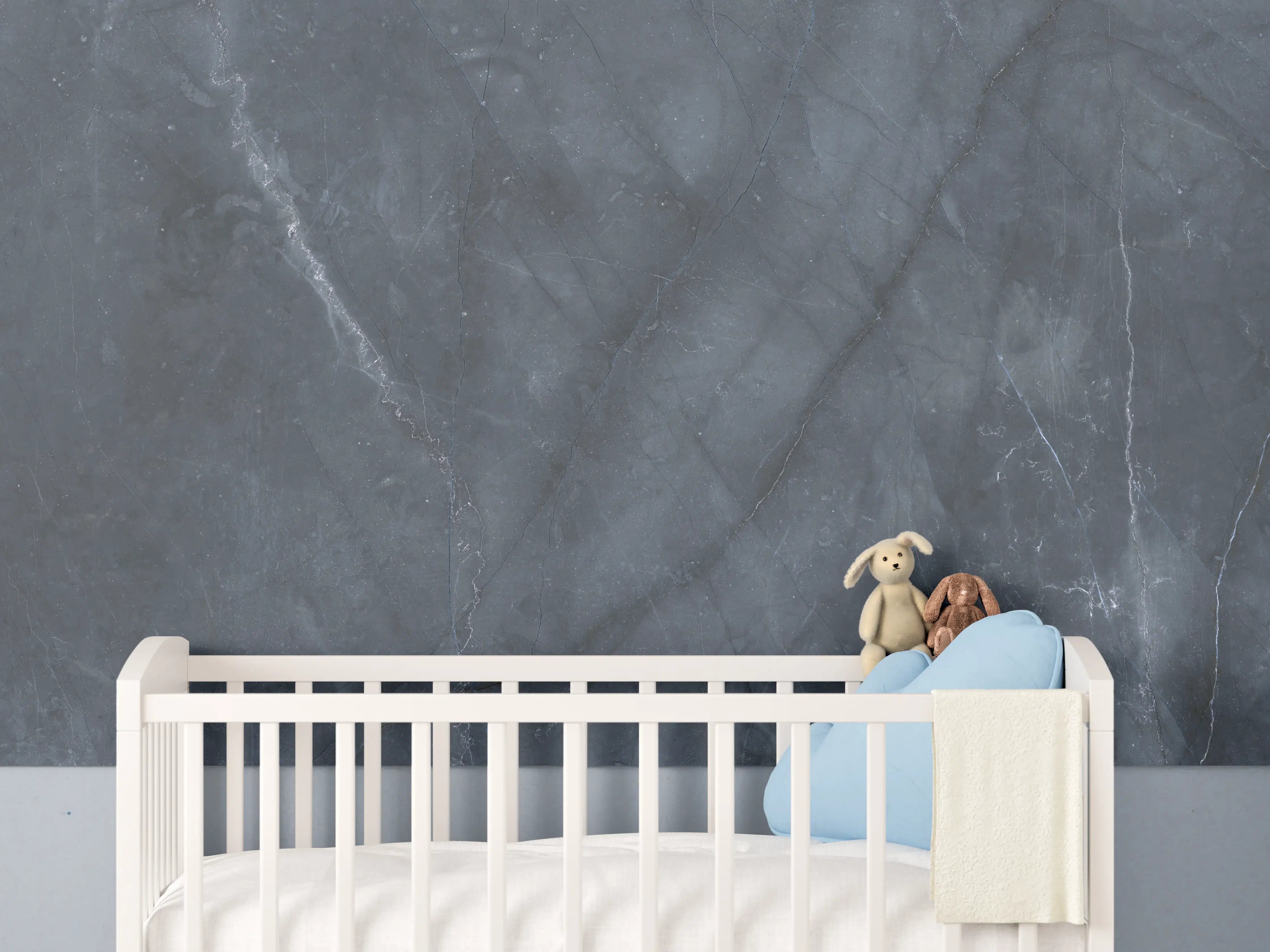 Babyzimmer Wandgestaltung - Nahaufnahme italienische Marmorplatte