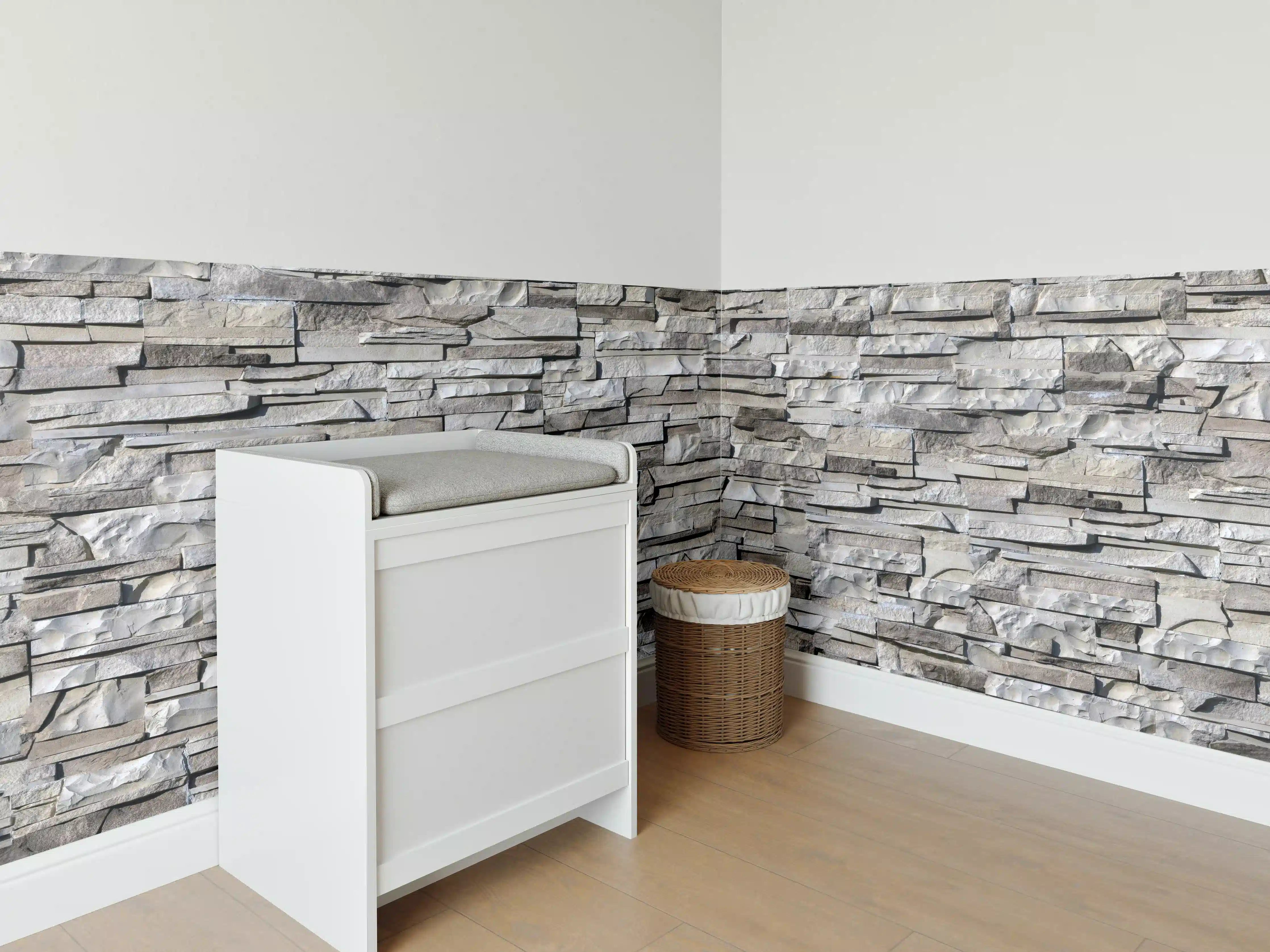 Babyzimmer Wandgestaltung - Nahtlose Textur von Klinkerfliesen