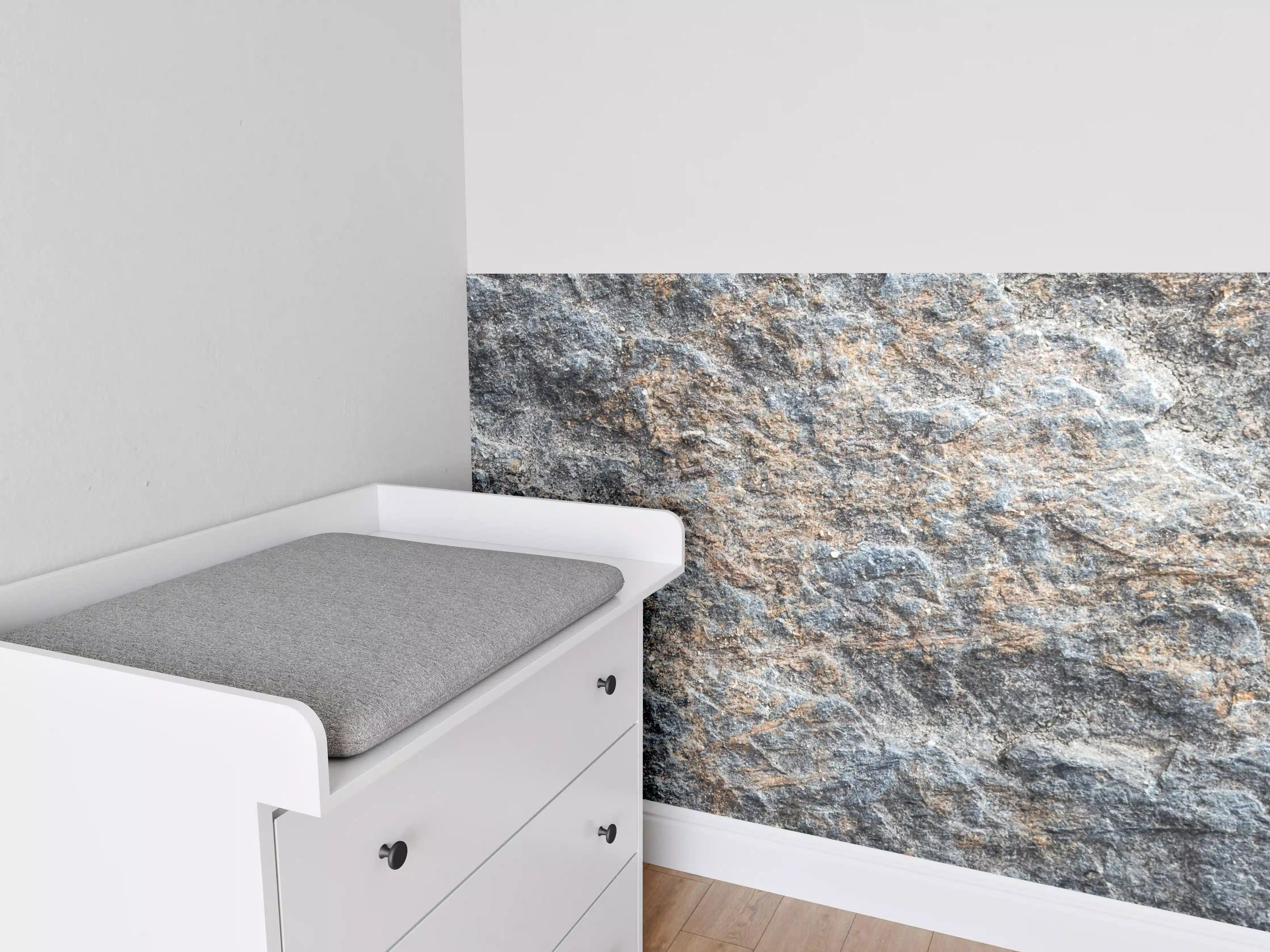 Babyzimmer Wandgestaltung - Natürliche Steinoberfläche mit Textur