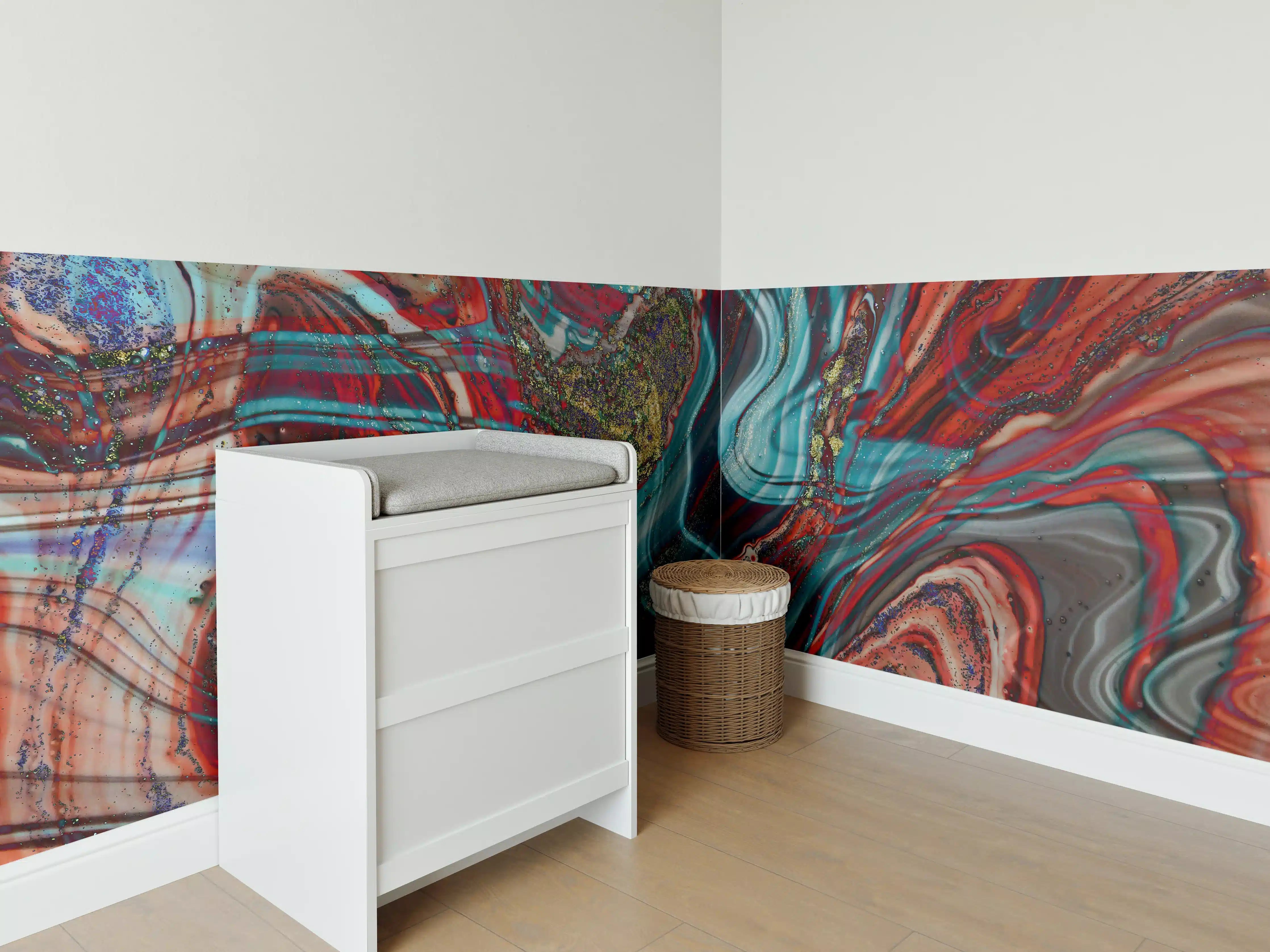 Babyzimmer Wandgestaltung - Natürlicher Luxus Marmor
