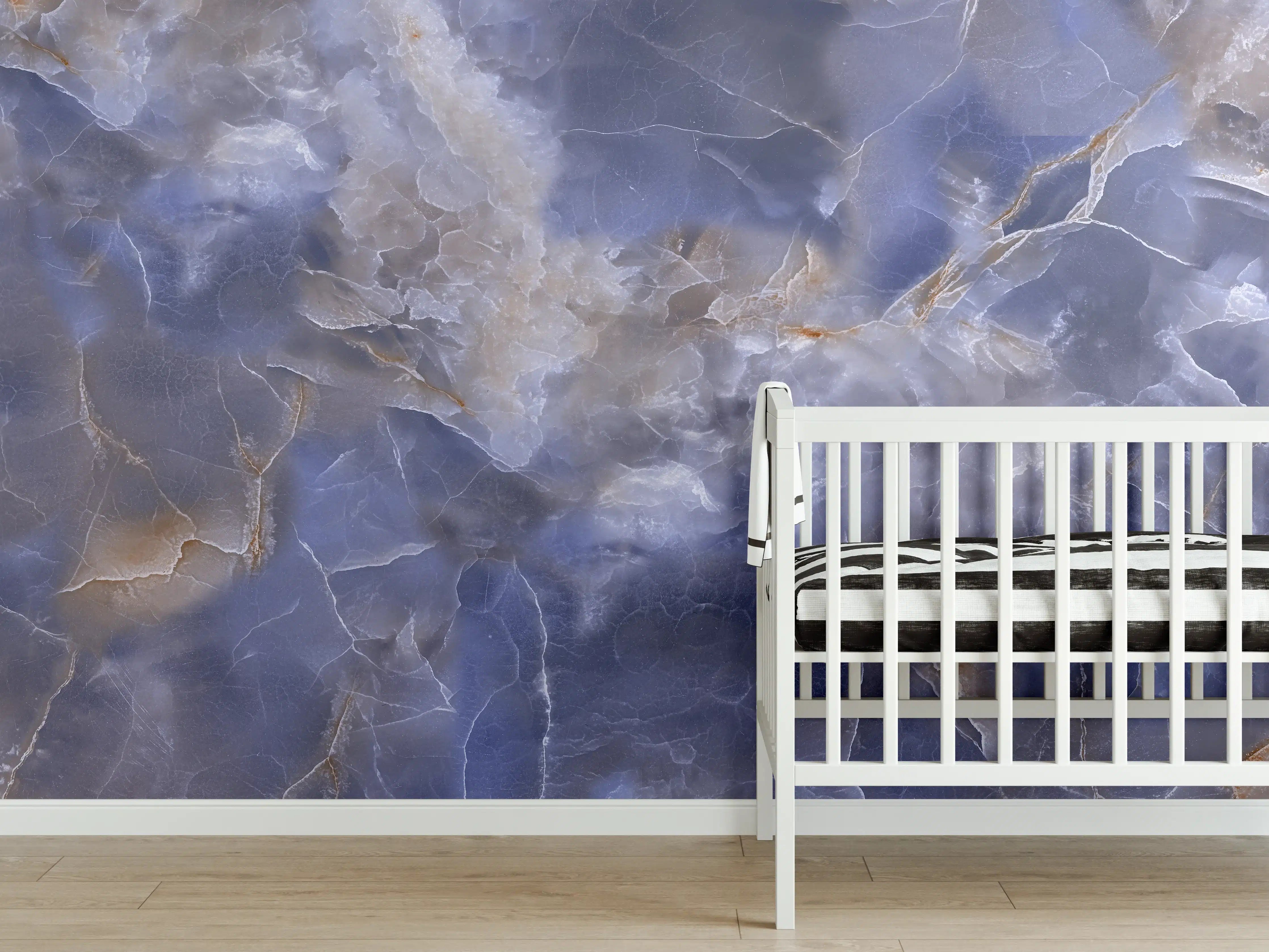 Babyzimmer Wandgestaltung - Natürlicher Onyx-Marmor