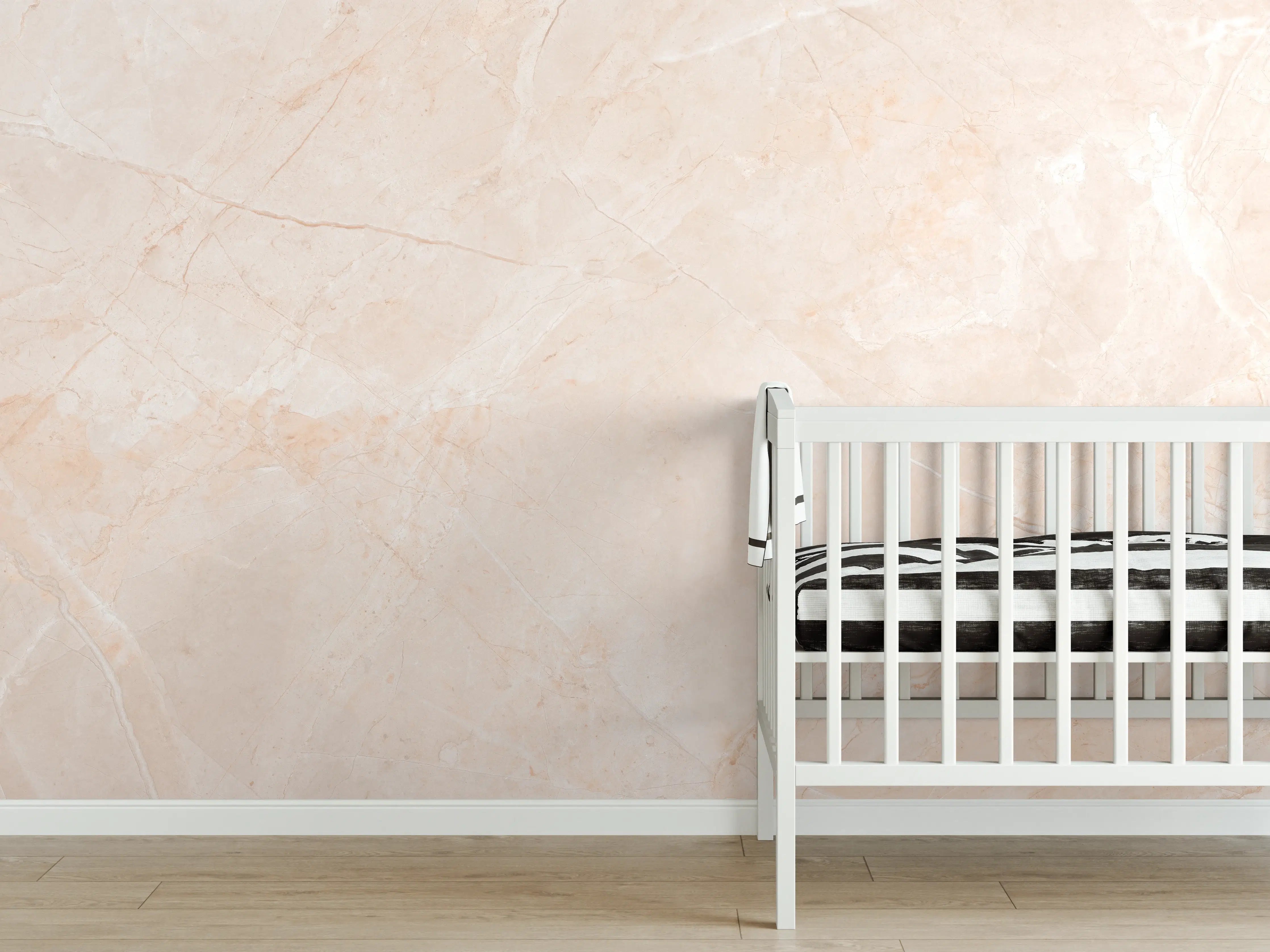 Babyzimmer Wandgestaltung - Natürlicher Sandstein - Granit
