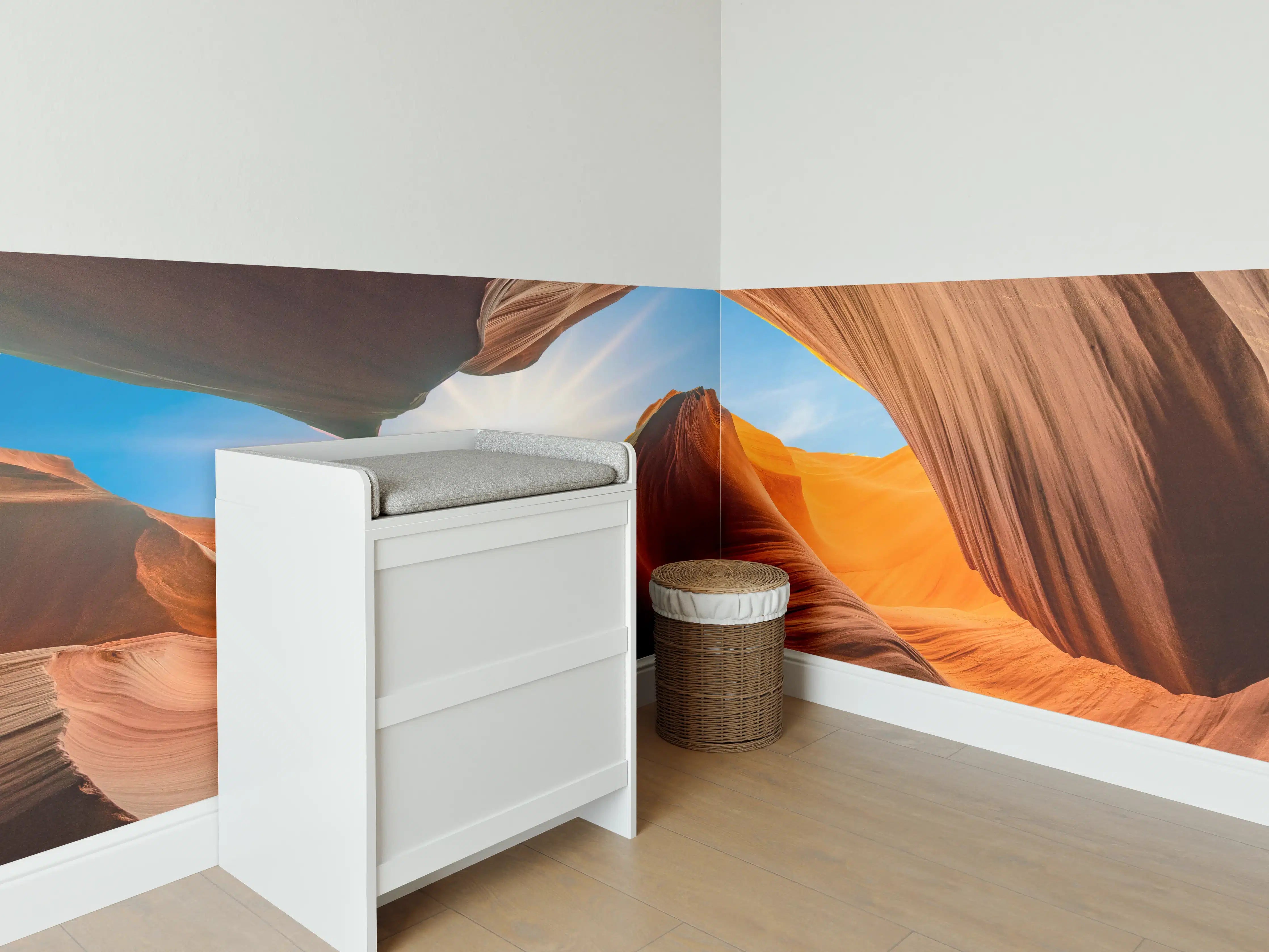 Babyzimmer Wandgestaltung - Naturwunder: Antike Felsformation bei Sonnenaufgang