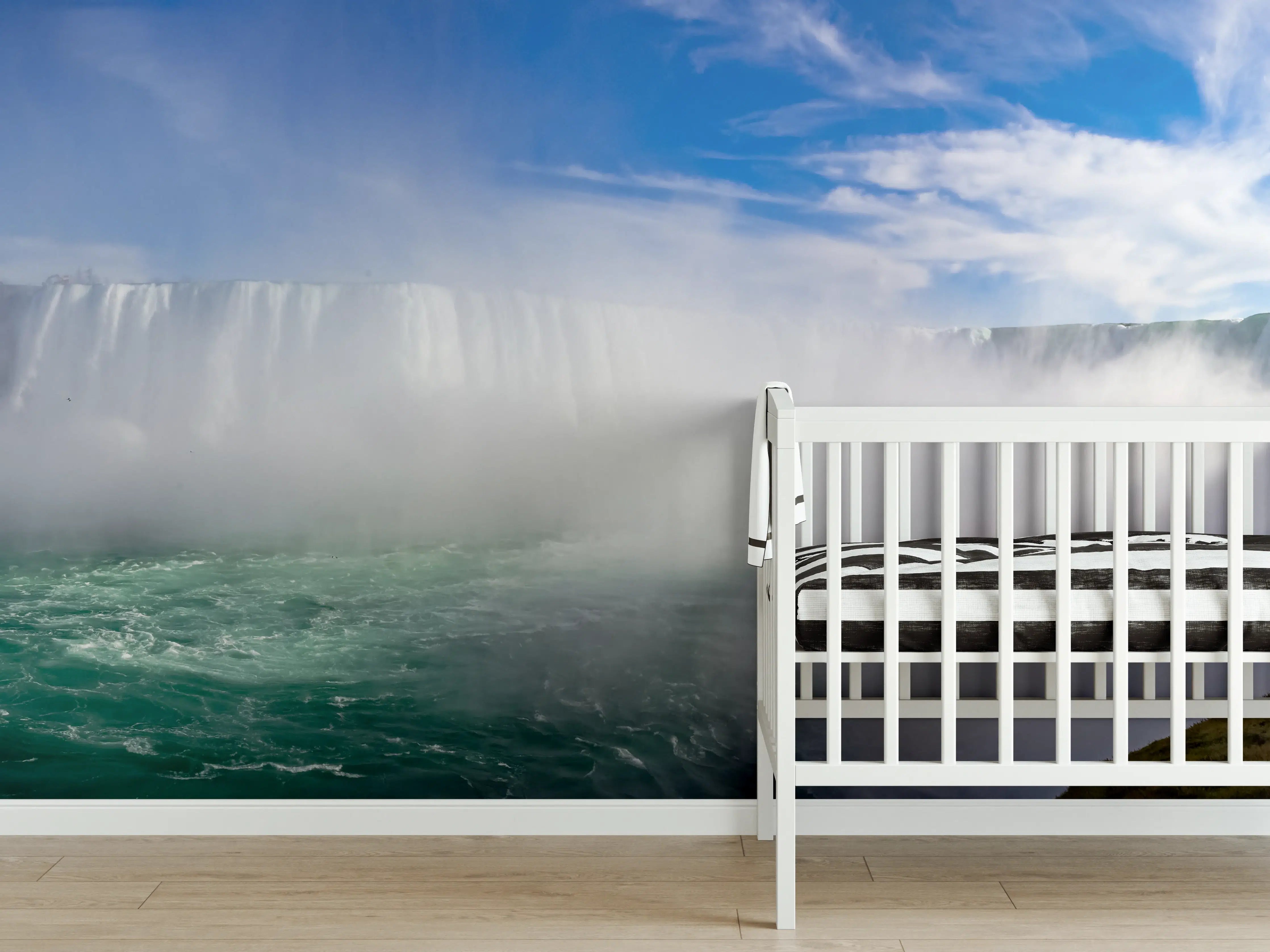 Babyzimmer Wandgestaltung - Niagara Wasserfälle