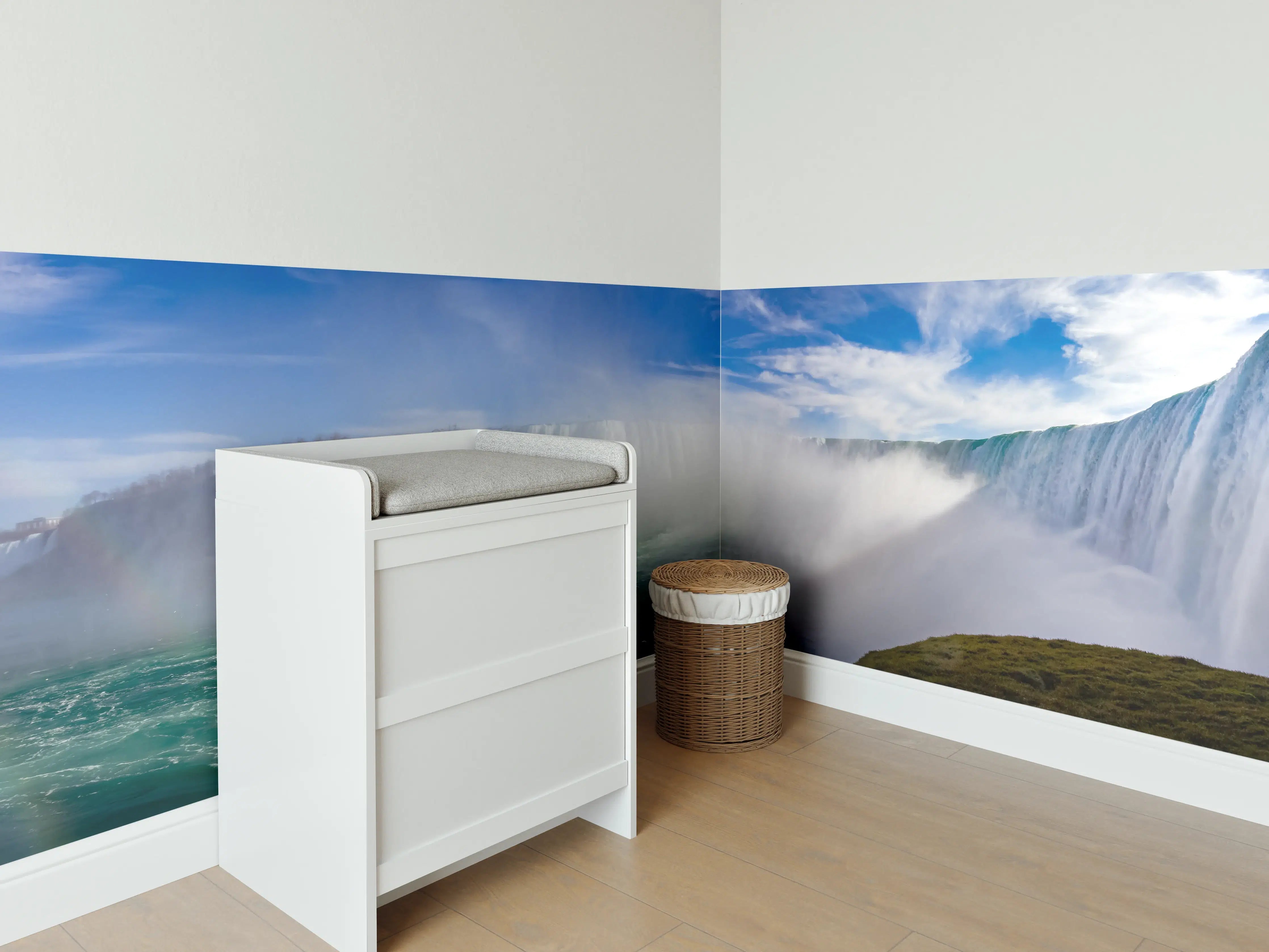 Babyzimmer Wandgestaltung - Niagara Wasserfälle
