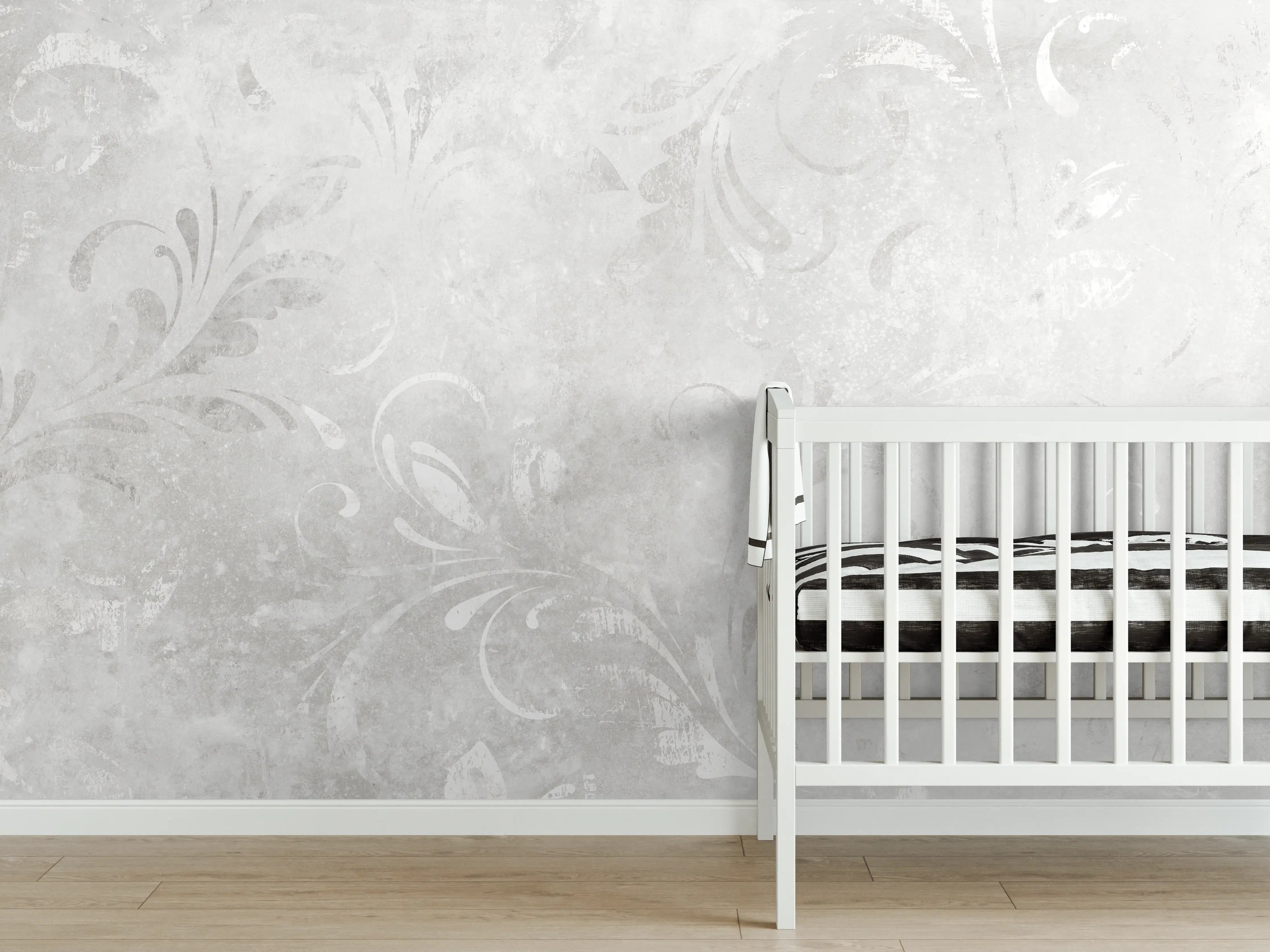 Babyzimmer Wandgestaltung - Orientale Zement Tapete