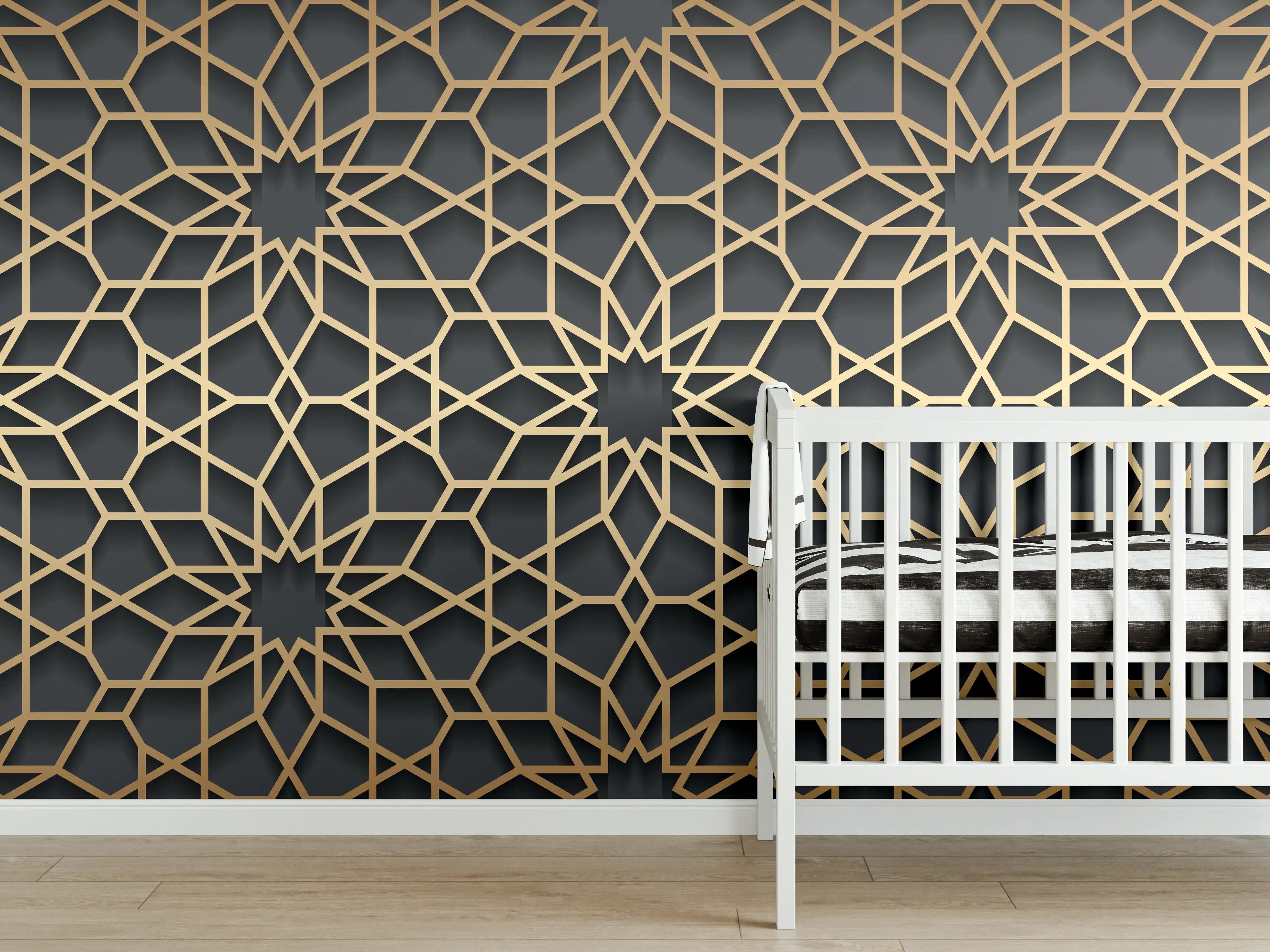 Babyzimmer Wandgestaltung - Orientalische Muster