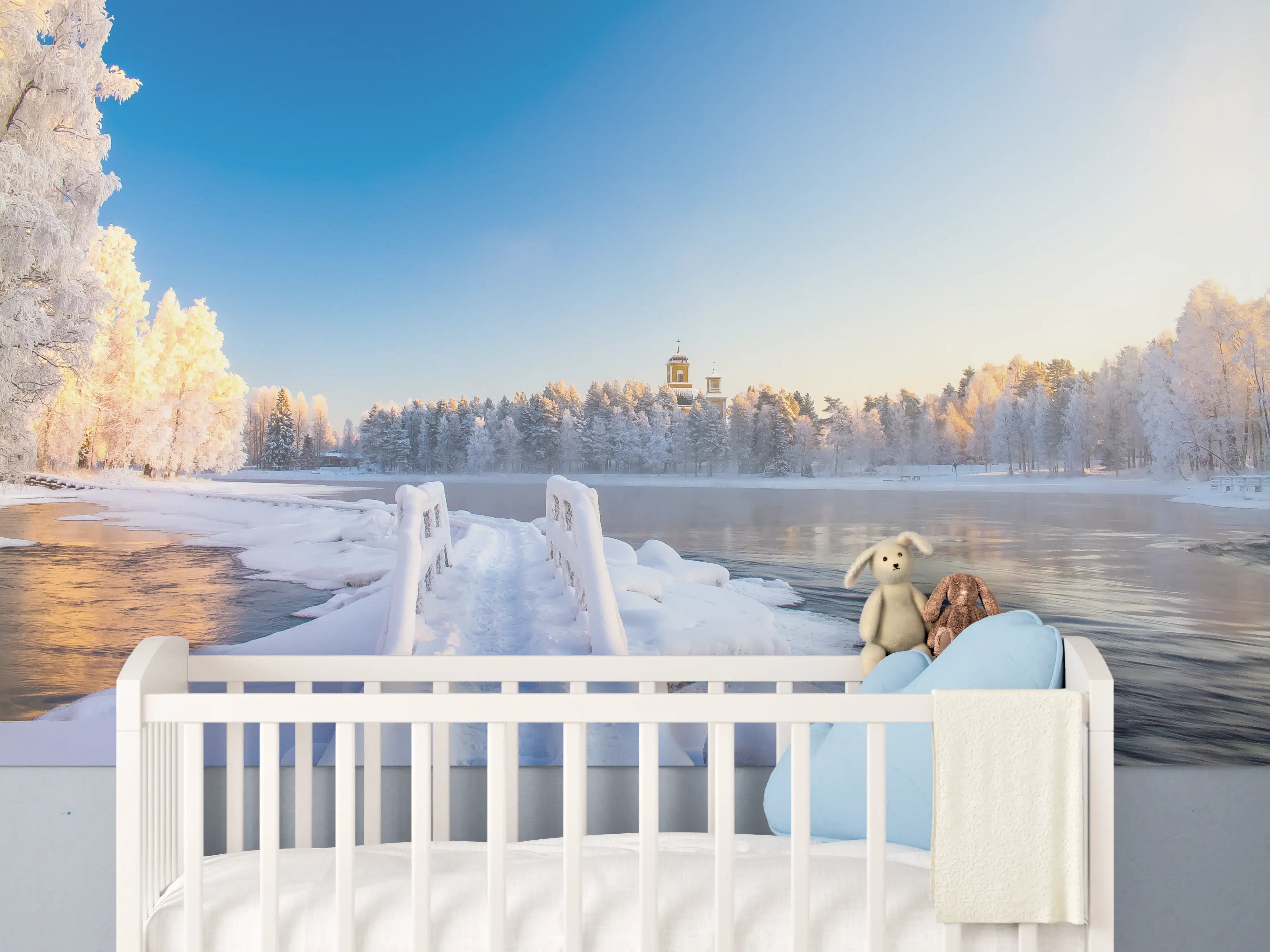 Babyzimmer Wandgestaltung - Pajakka Winter