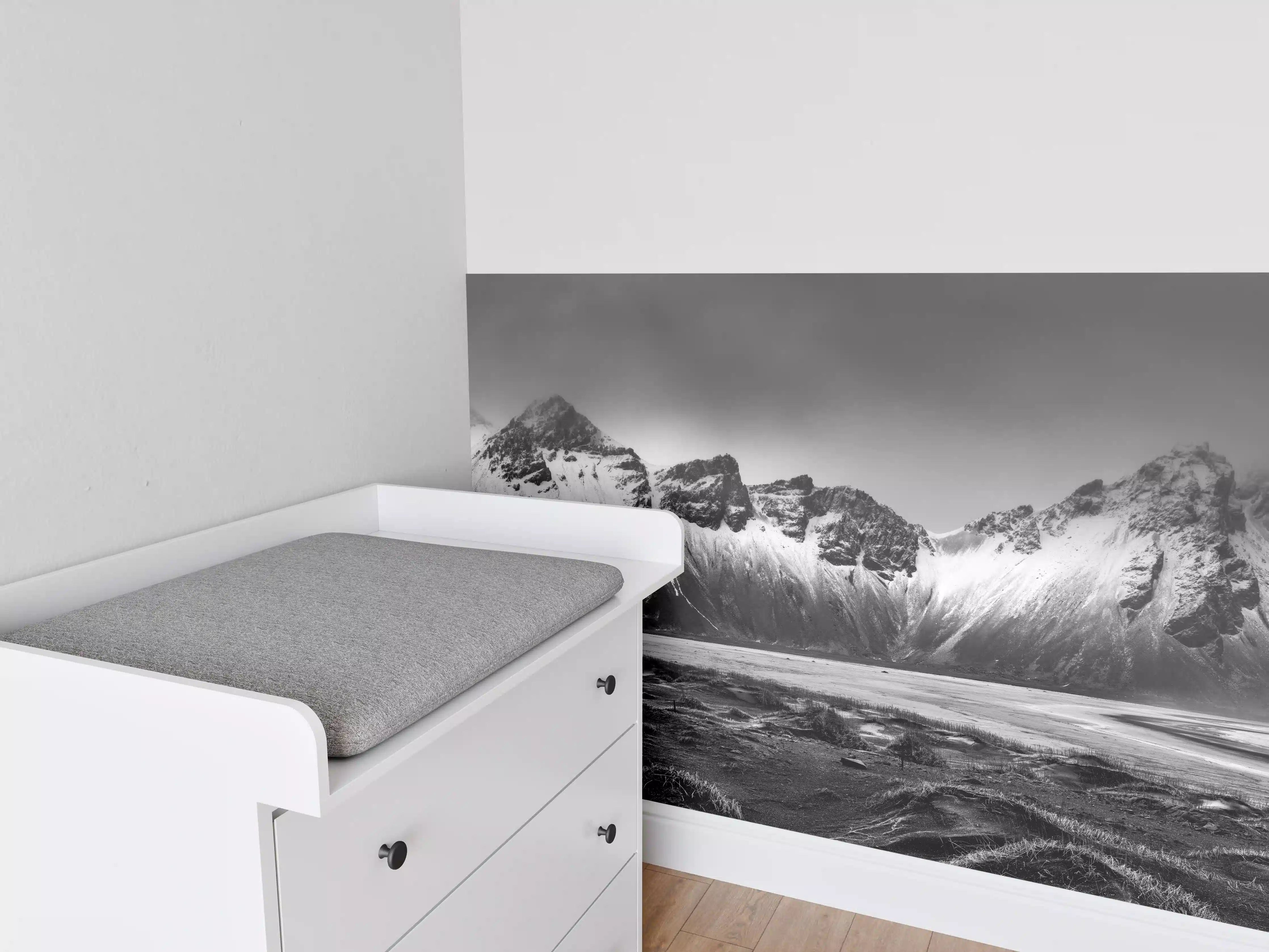Babyzimmer Wandgestaltung - Panorama - Bergkette Vestrahorn