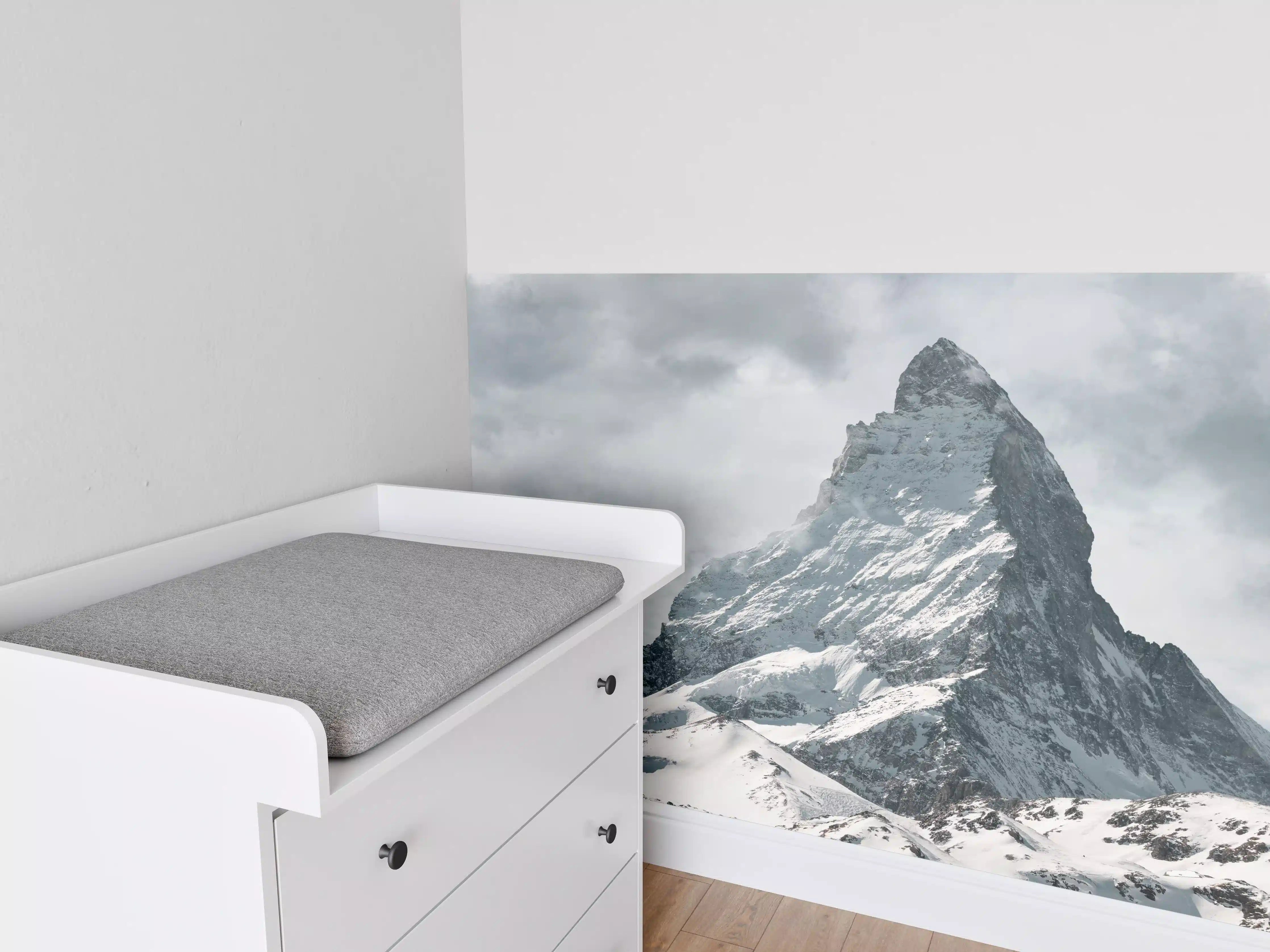 Babyzimmer Wandgestaltung - Panorama - Majestätischer Matterhorn - Alpen