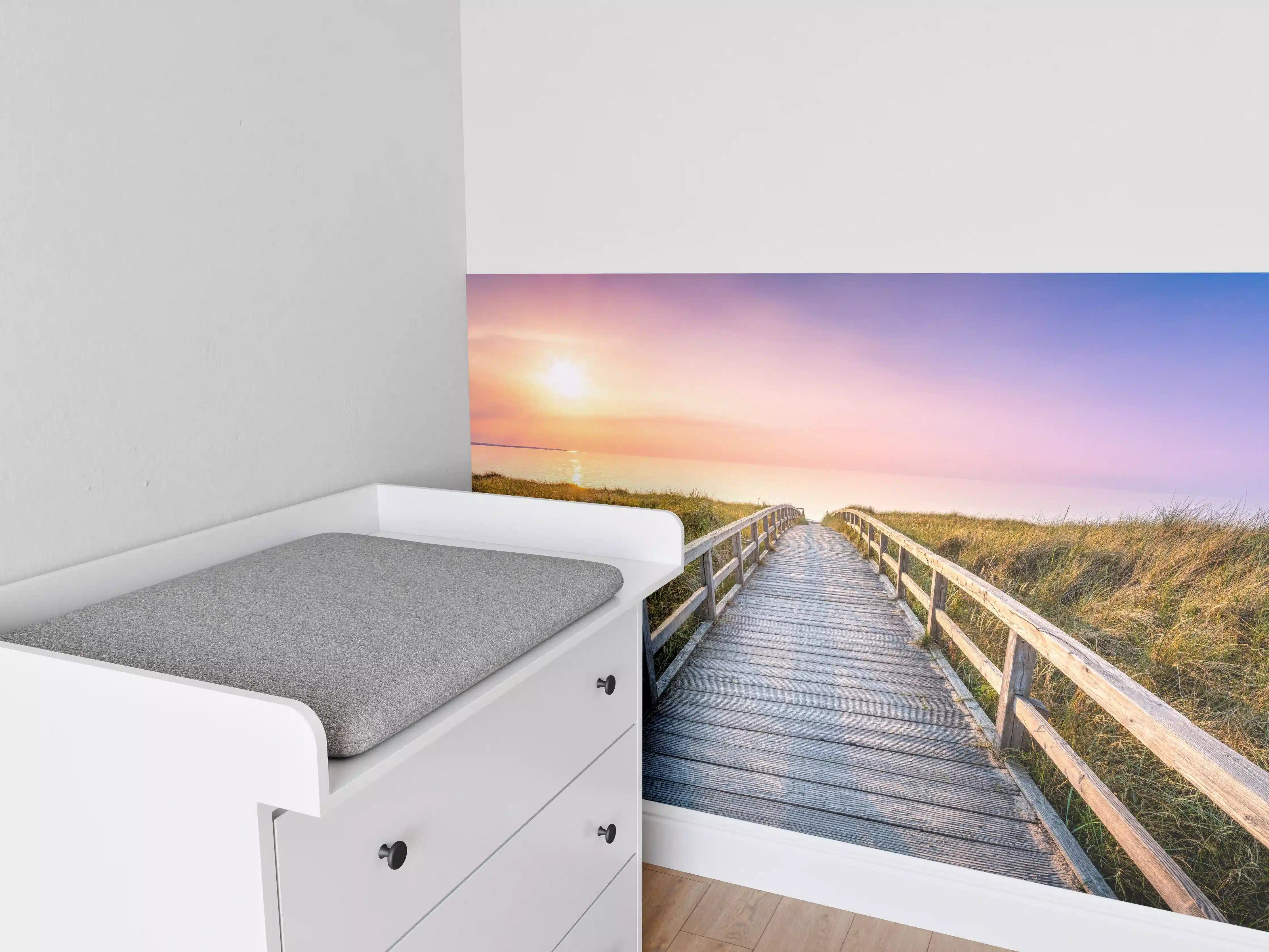 Babyzimmer Wandgestaltung - Panorama - Wandern am Stand