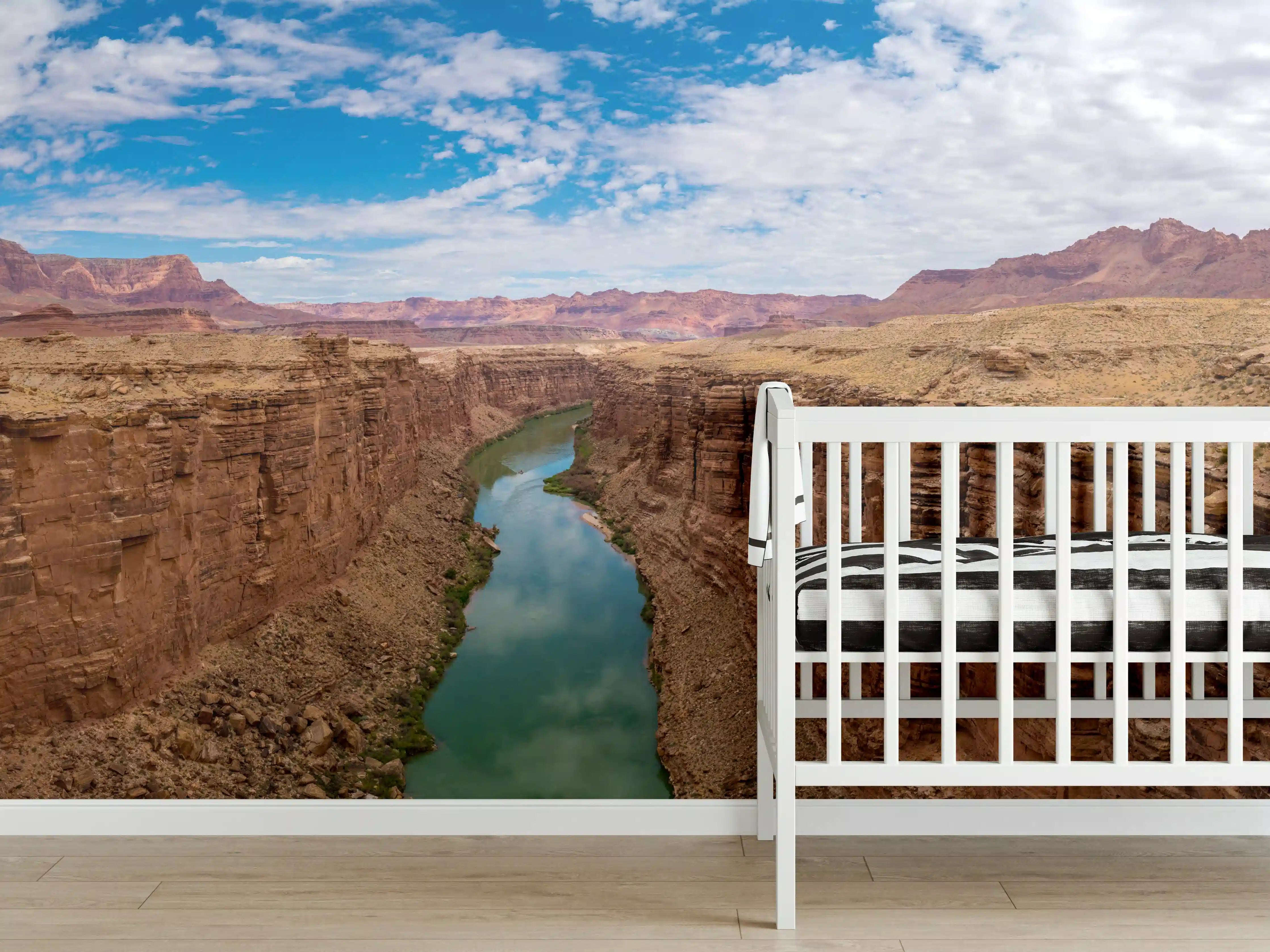 Babyzimmer Wandgestaltung - Panoramablick auf Colorado River - USA