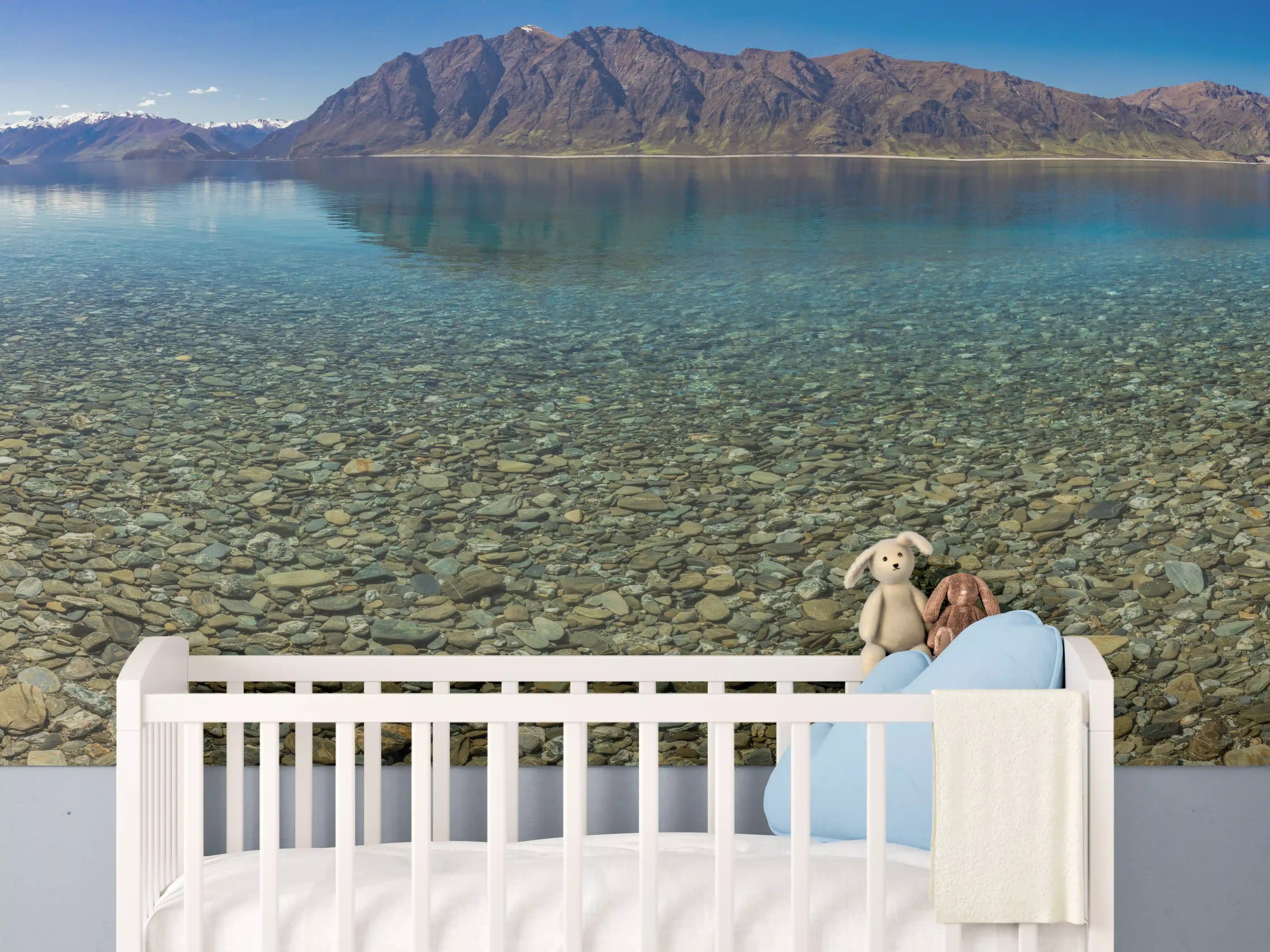Babyzimmer Wandgestaltung - Panoramafotos vom Hawea-See