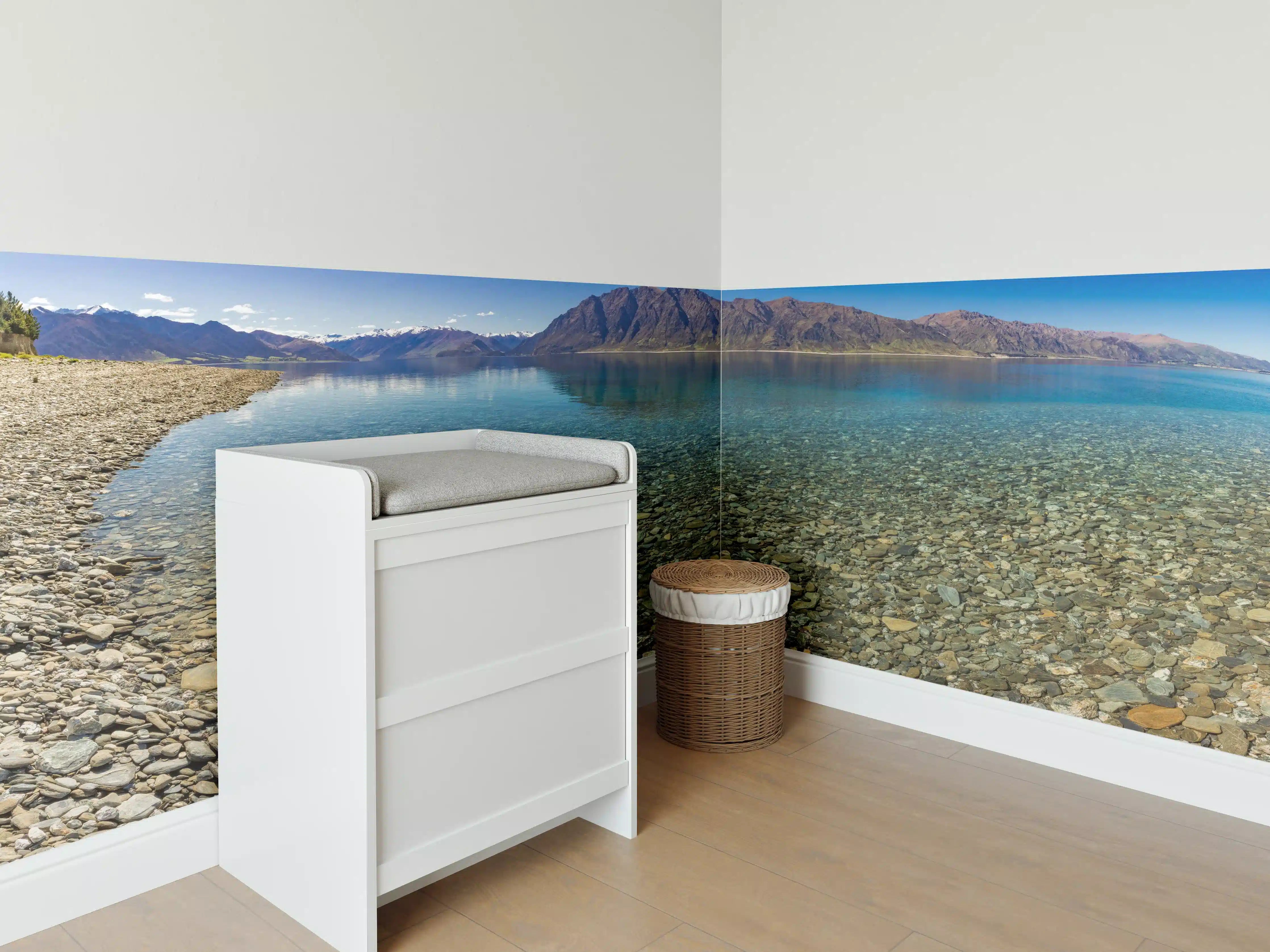 Babyzimmer Wandgestaltung - Panoramafotos vom Hawea-See