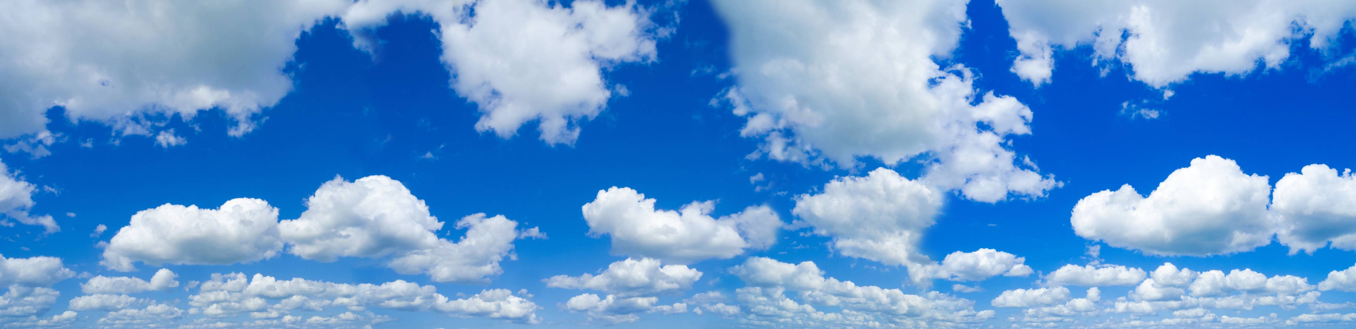 Babyzimmer Wandgestaltung-Panoramischer Himmel mit Wolken