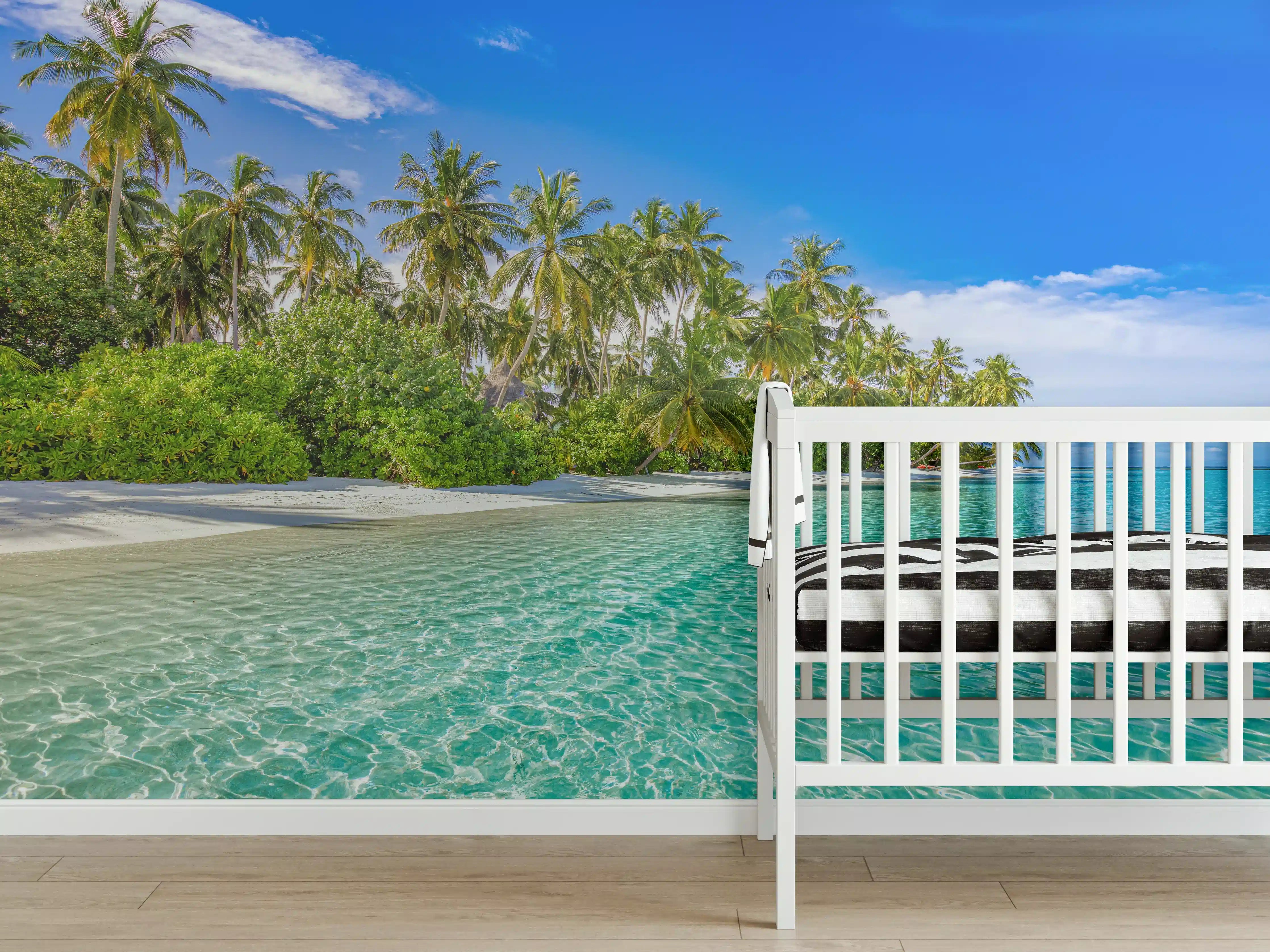 Babyzimmer Wandgestaltung - Paradiesische Insel