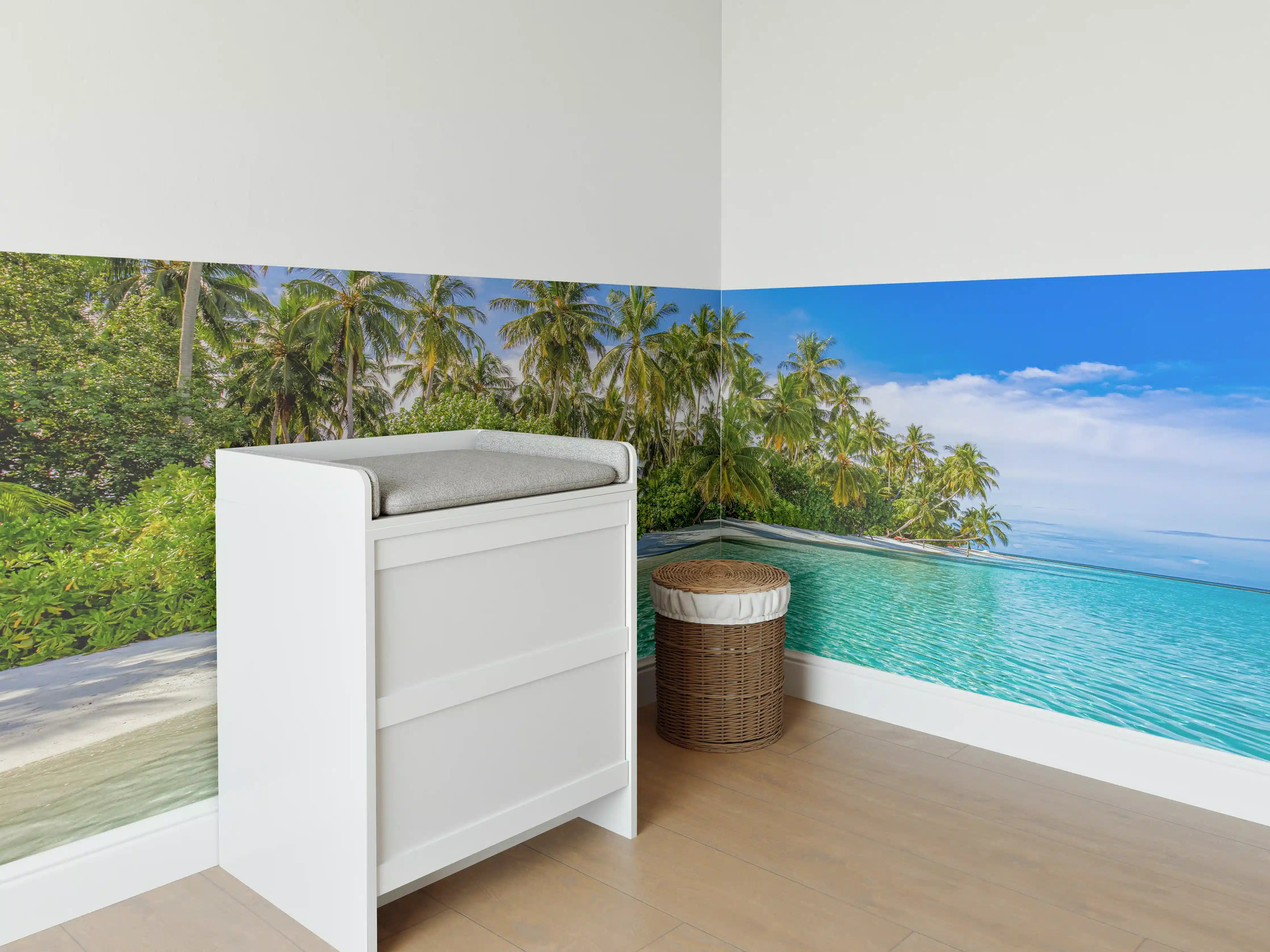 Babyzimmer Wandgestaltung - Paradiesische Insel