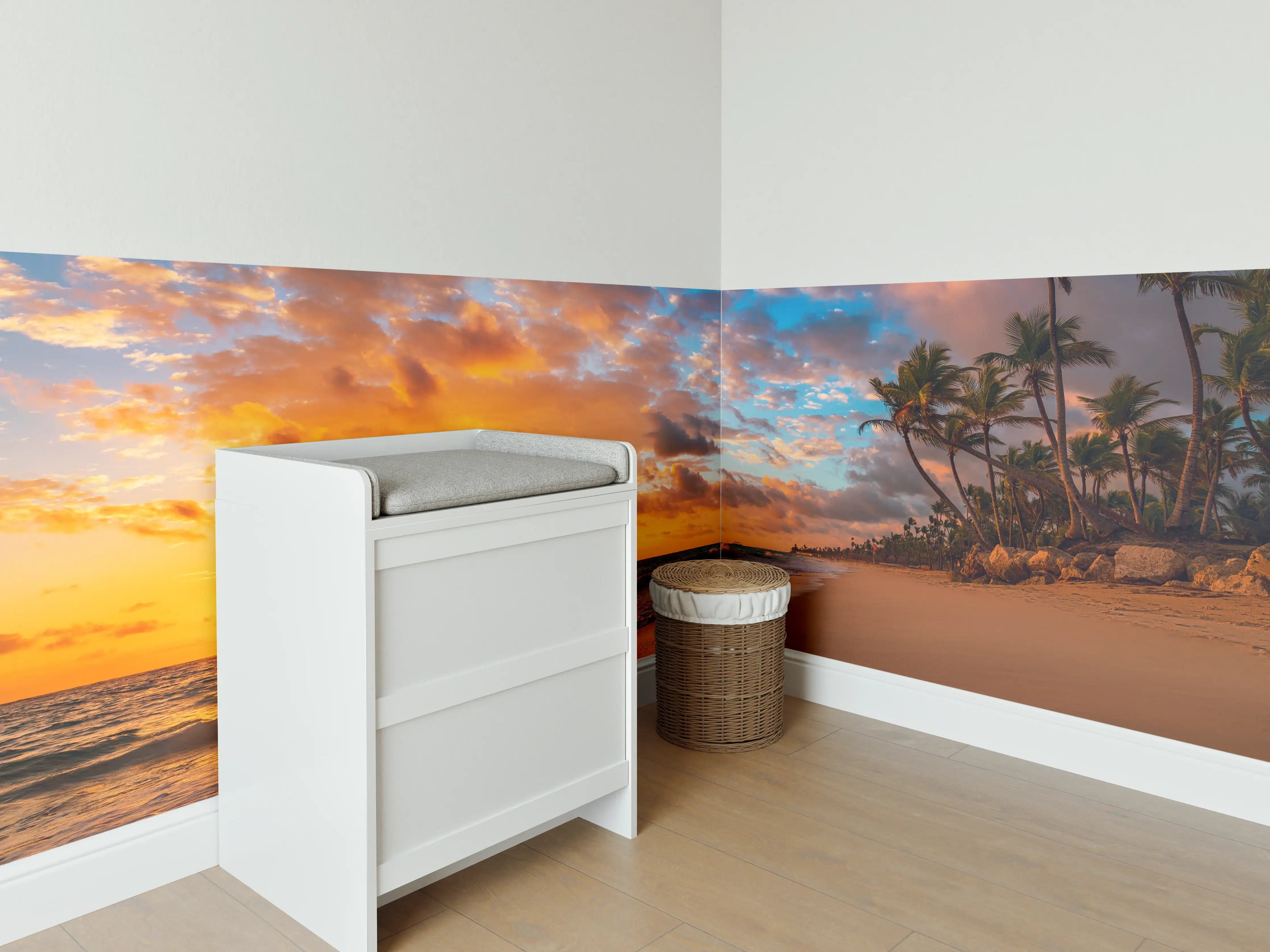 Babyzimmer Wandgestaltung - Paradiesischer Strand Coson