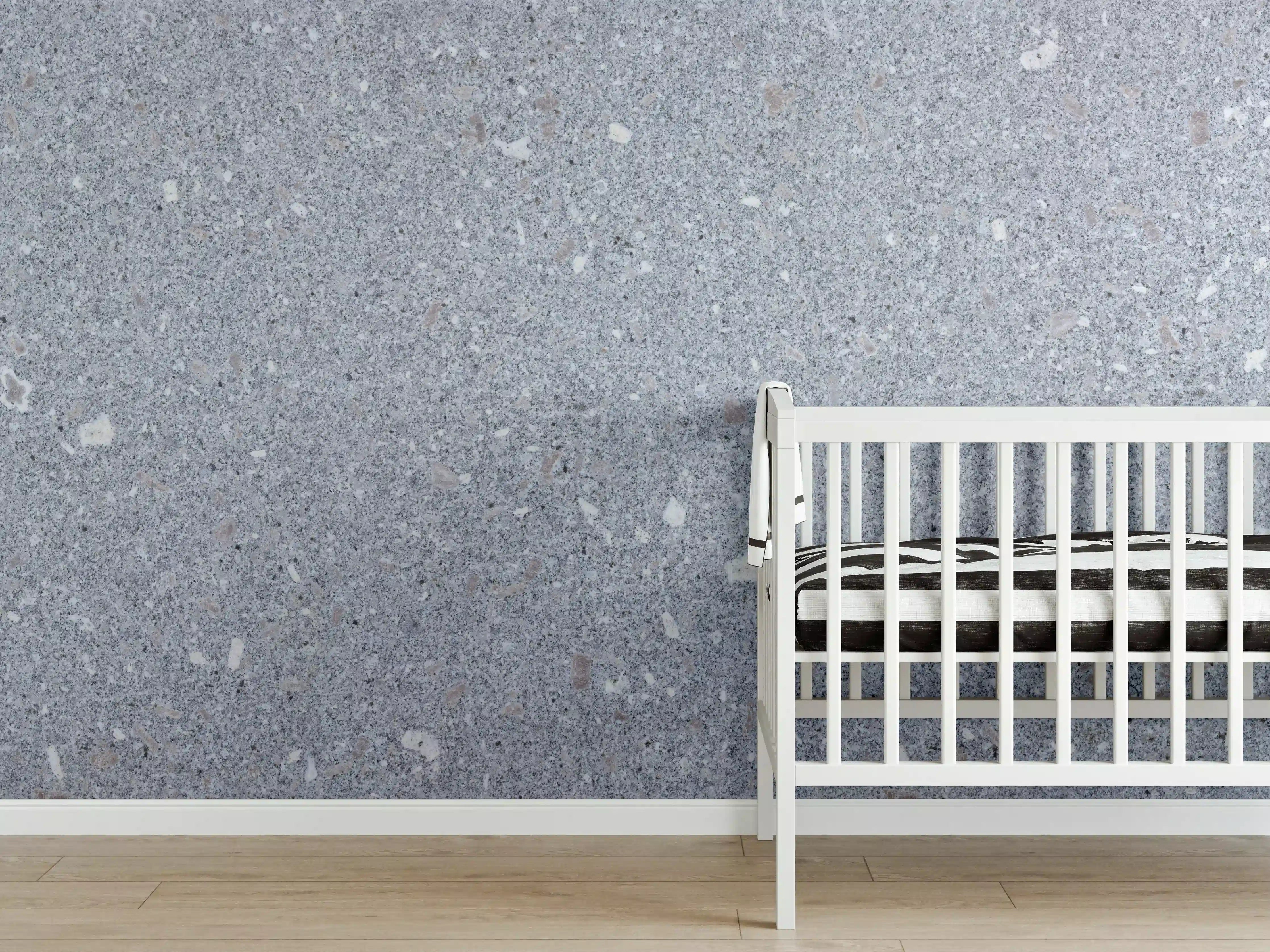 Babyzimmer Wandgestaltung - Polierter Naturgranit