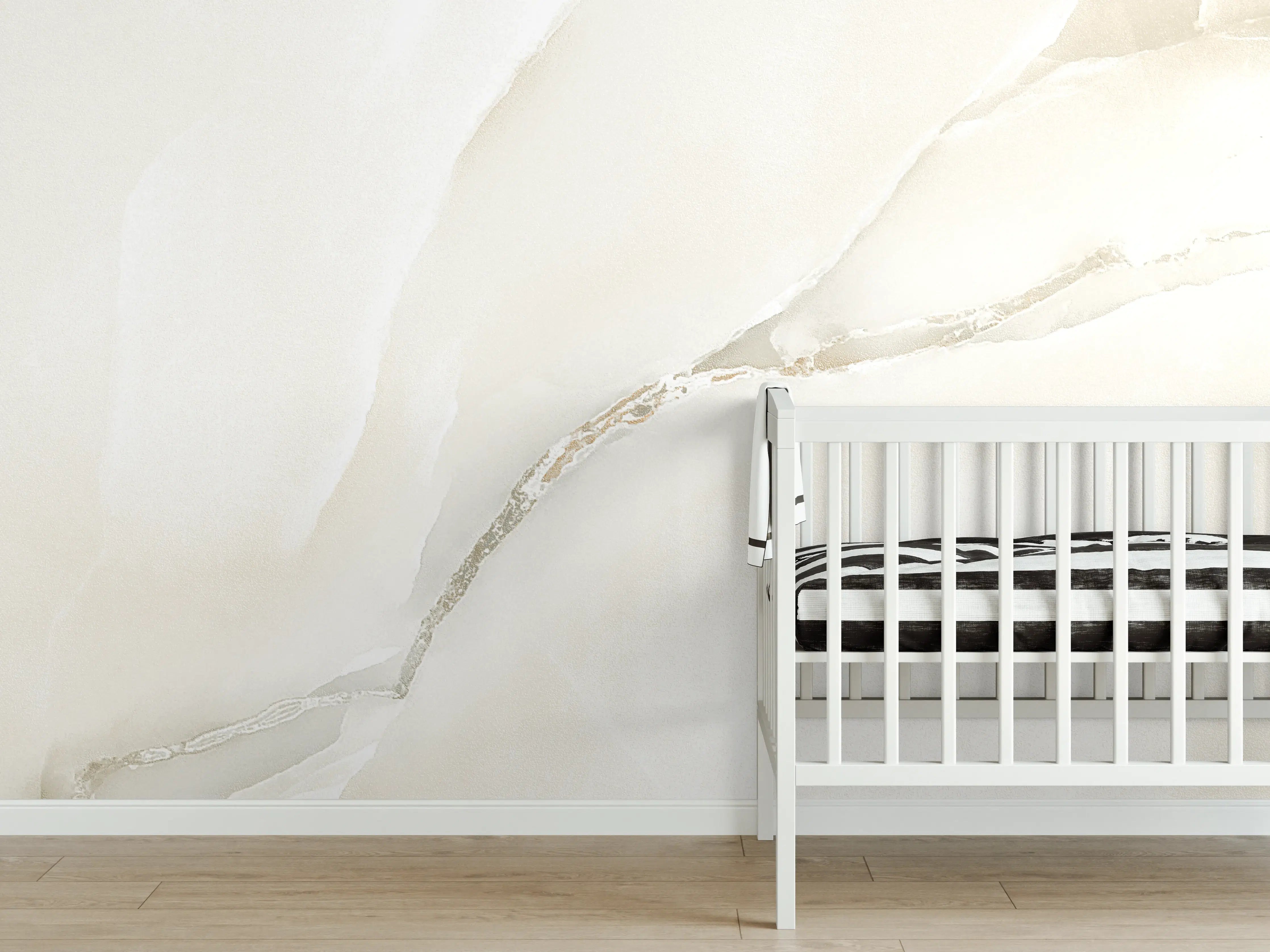 Babyzimmer Wandgestaltung - Polierter Onyxmarmor 1