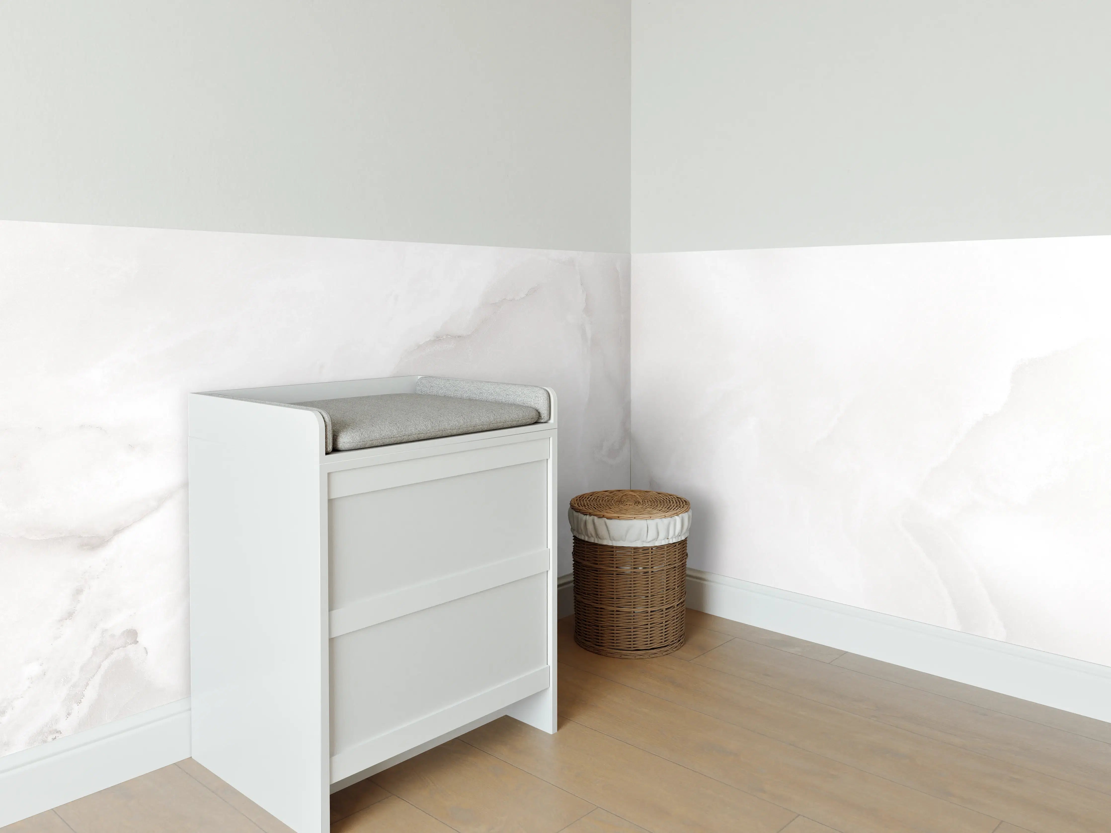 Babyzimmer Wandgestaltung - Polierter Onyxmarmor