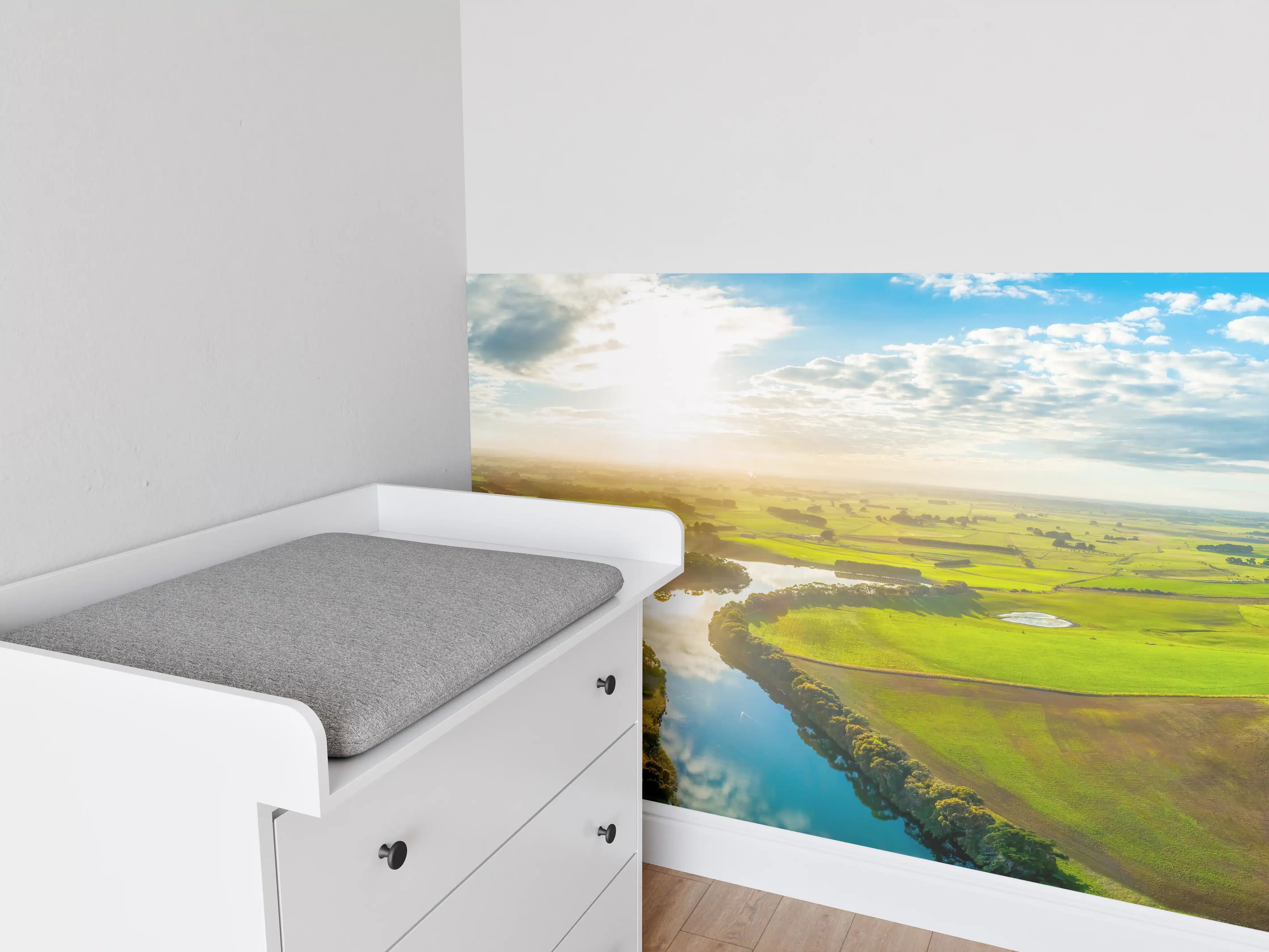 Babyzimmer Wandgestaltung - Ponorama Hokins River