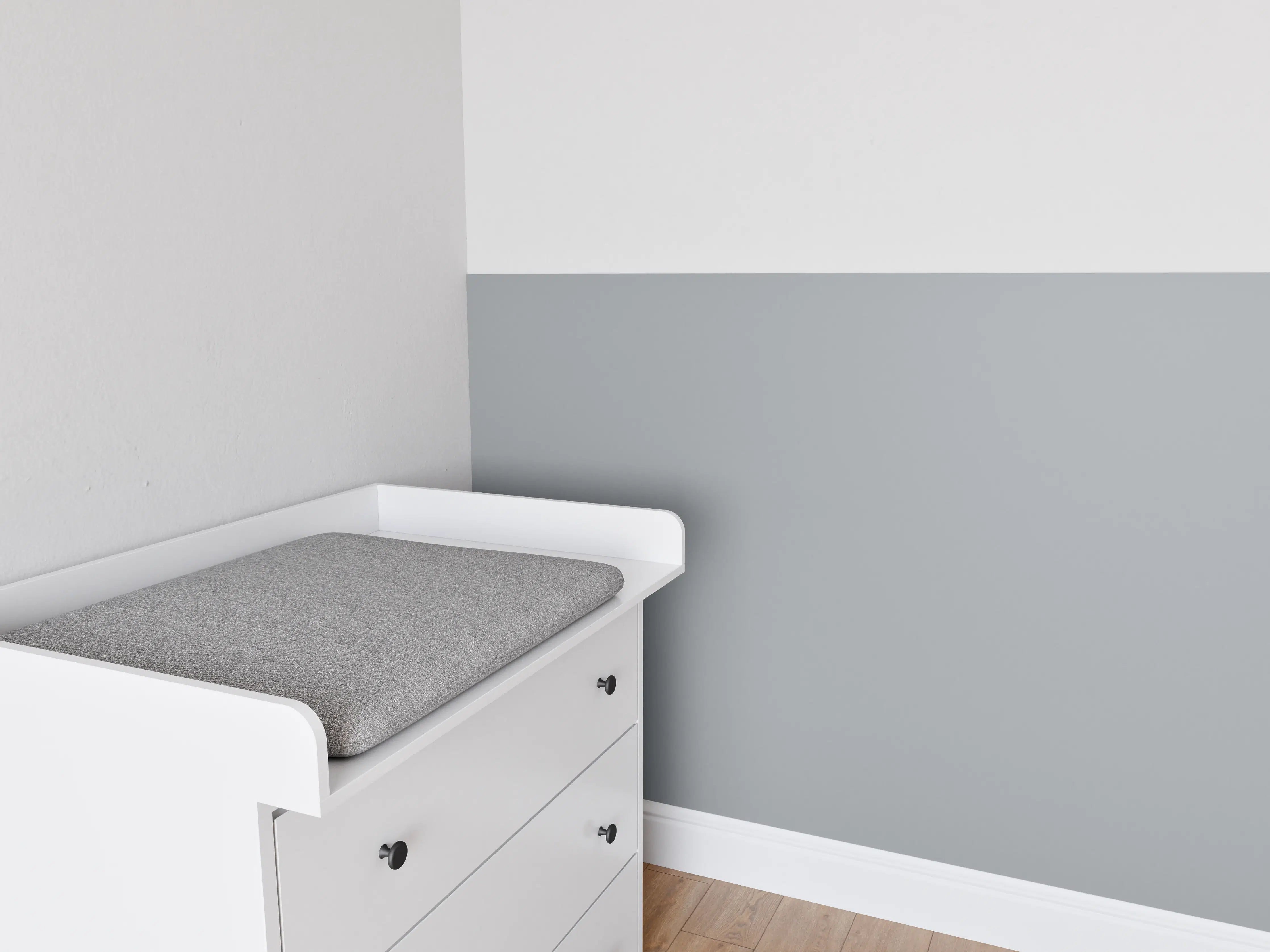 Babyzimmer Wandgestaltung - RAL 7040 (Fenstergrau)