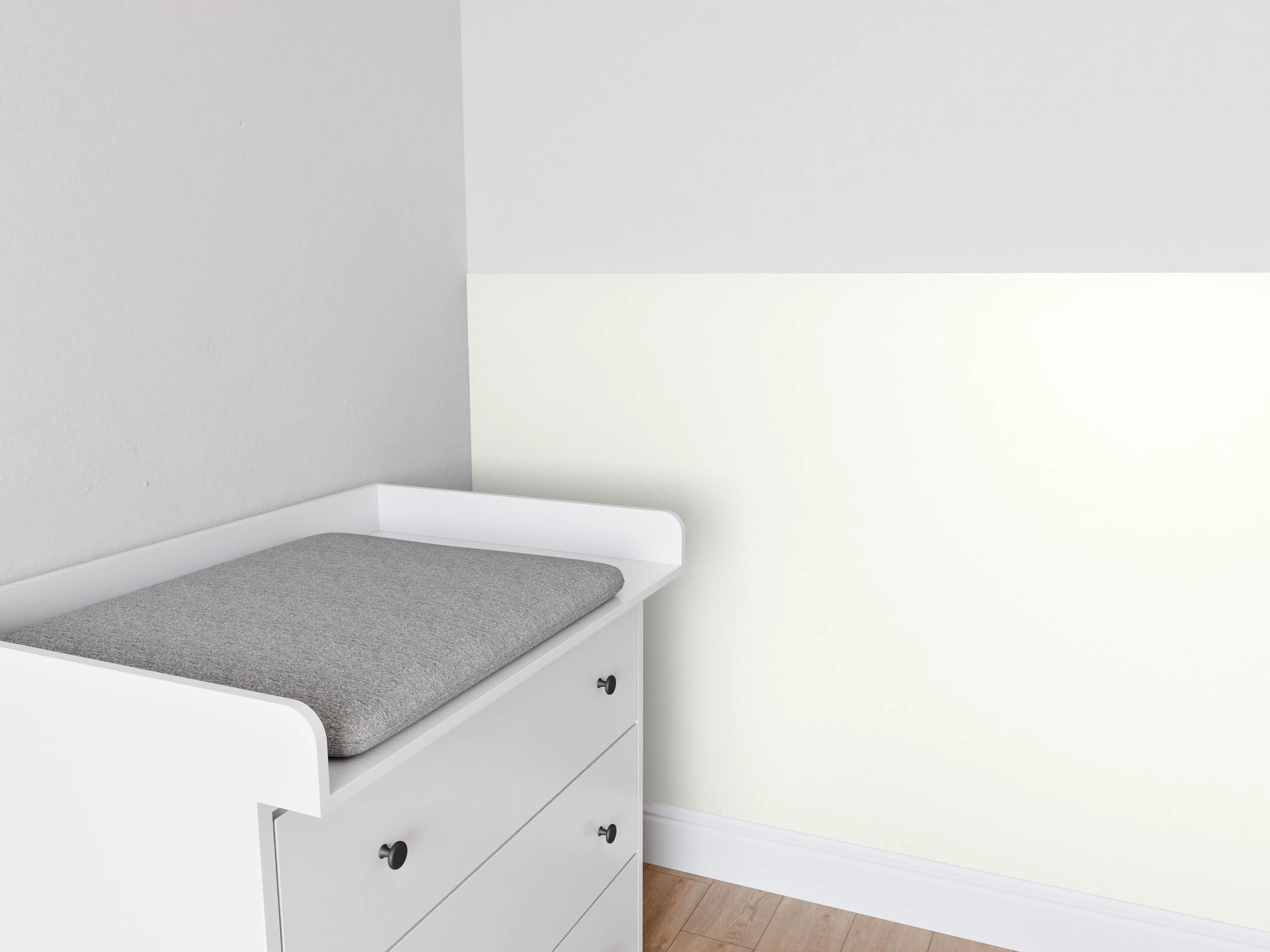 Babyzimmer Wandgestaltung - RAL 9010 (Reinweiß)