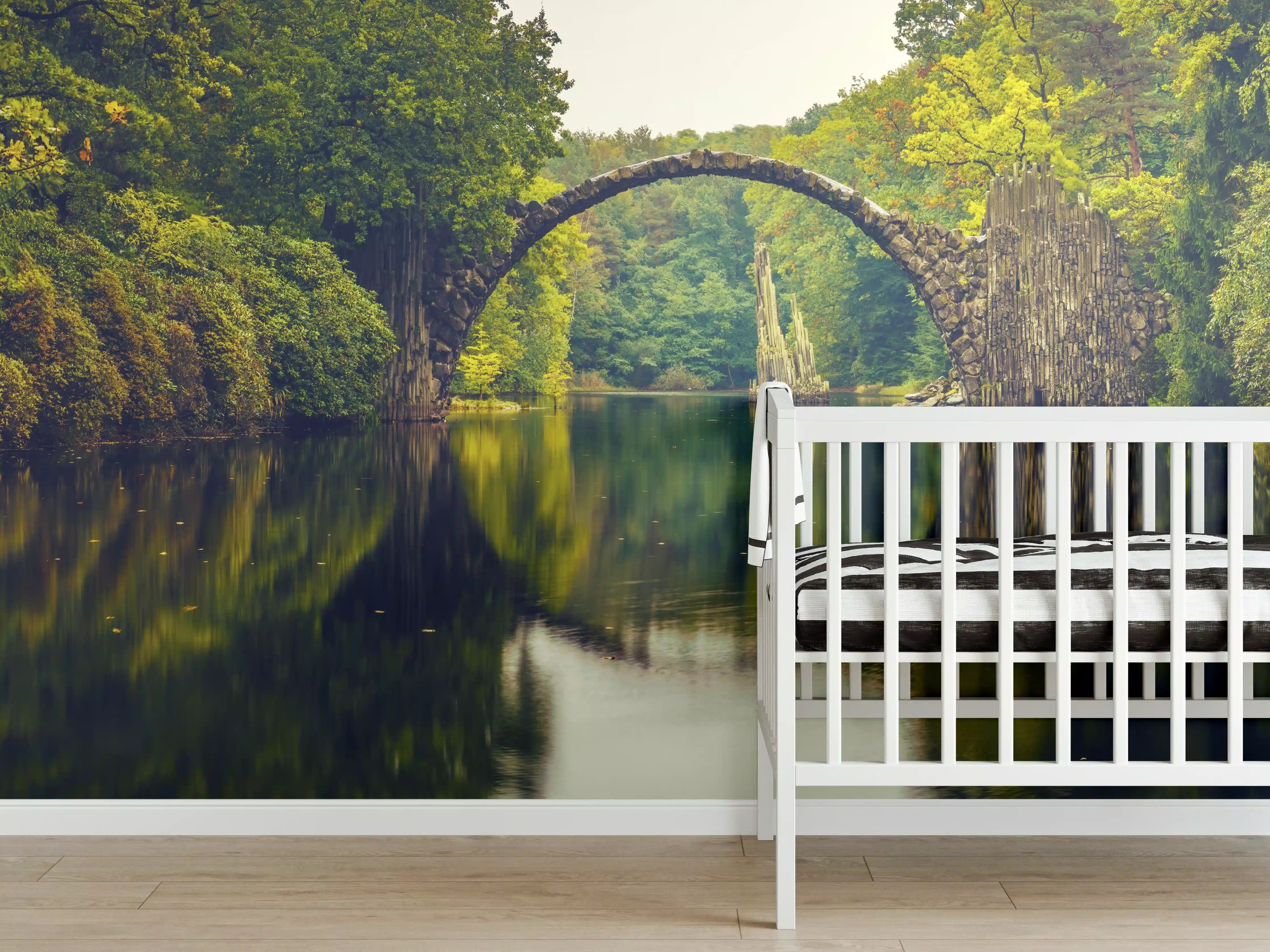 Babyzimmer Wandgestaltung - Rakotz bridge in Kromlau